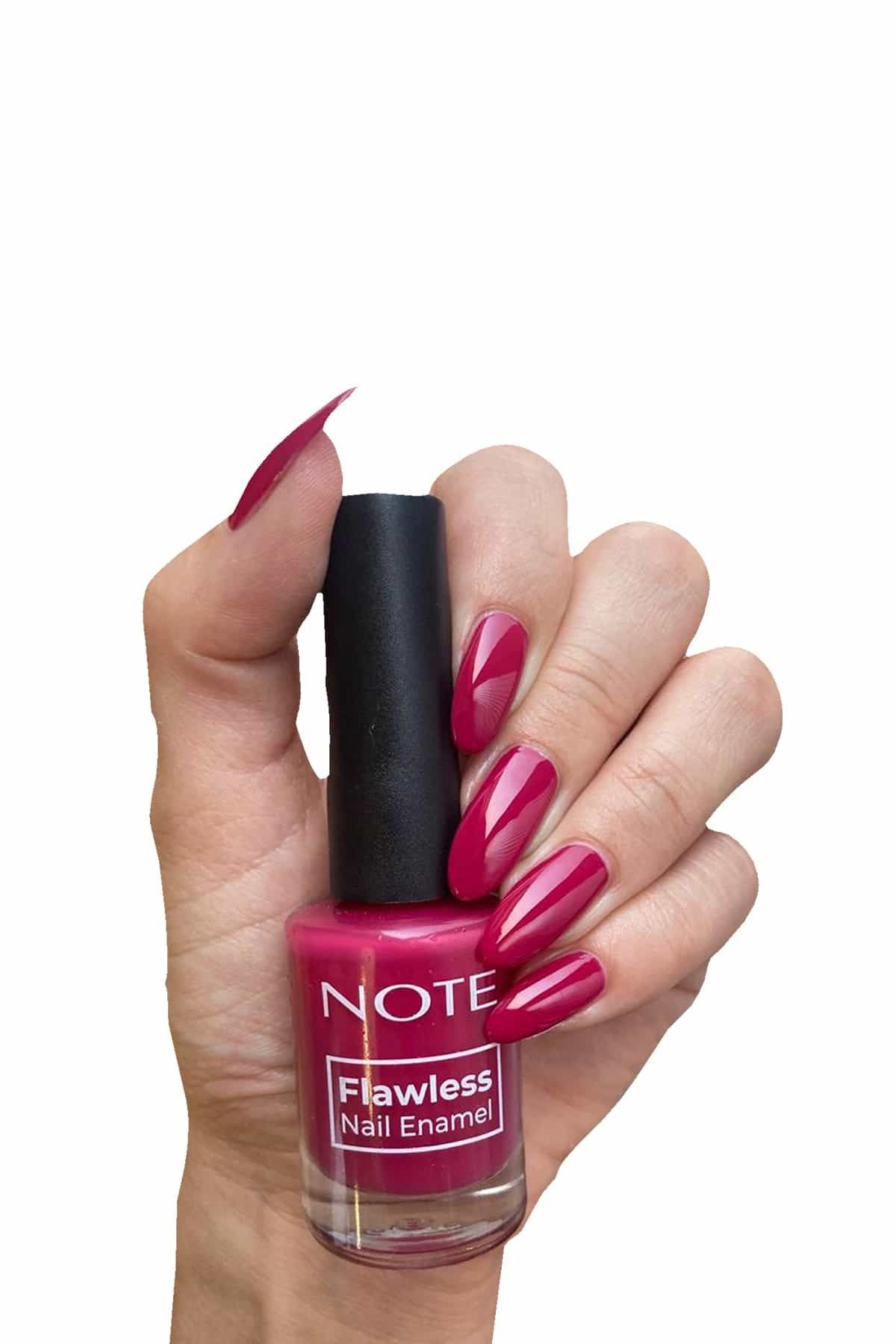 Note Cosmetics Nail Flawless Oje 89 Cashmere Red - Pembe