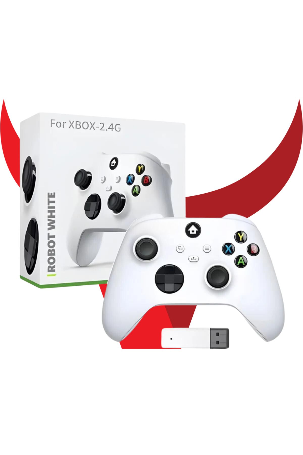 VOOKA Xbox Wireless Controller Beyaz 9.Nesil Gamepad For Xbox One/One S/One X/Xbox Series S- PC/Laptop