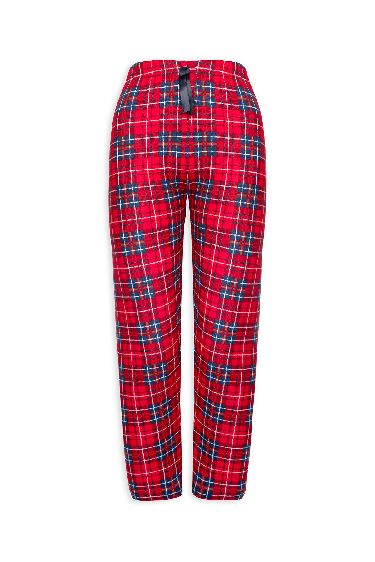 Line Smart Kadın Kışlık Ekose Desenli Lastikli Yumuşak Pijama Altı
