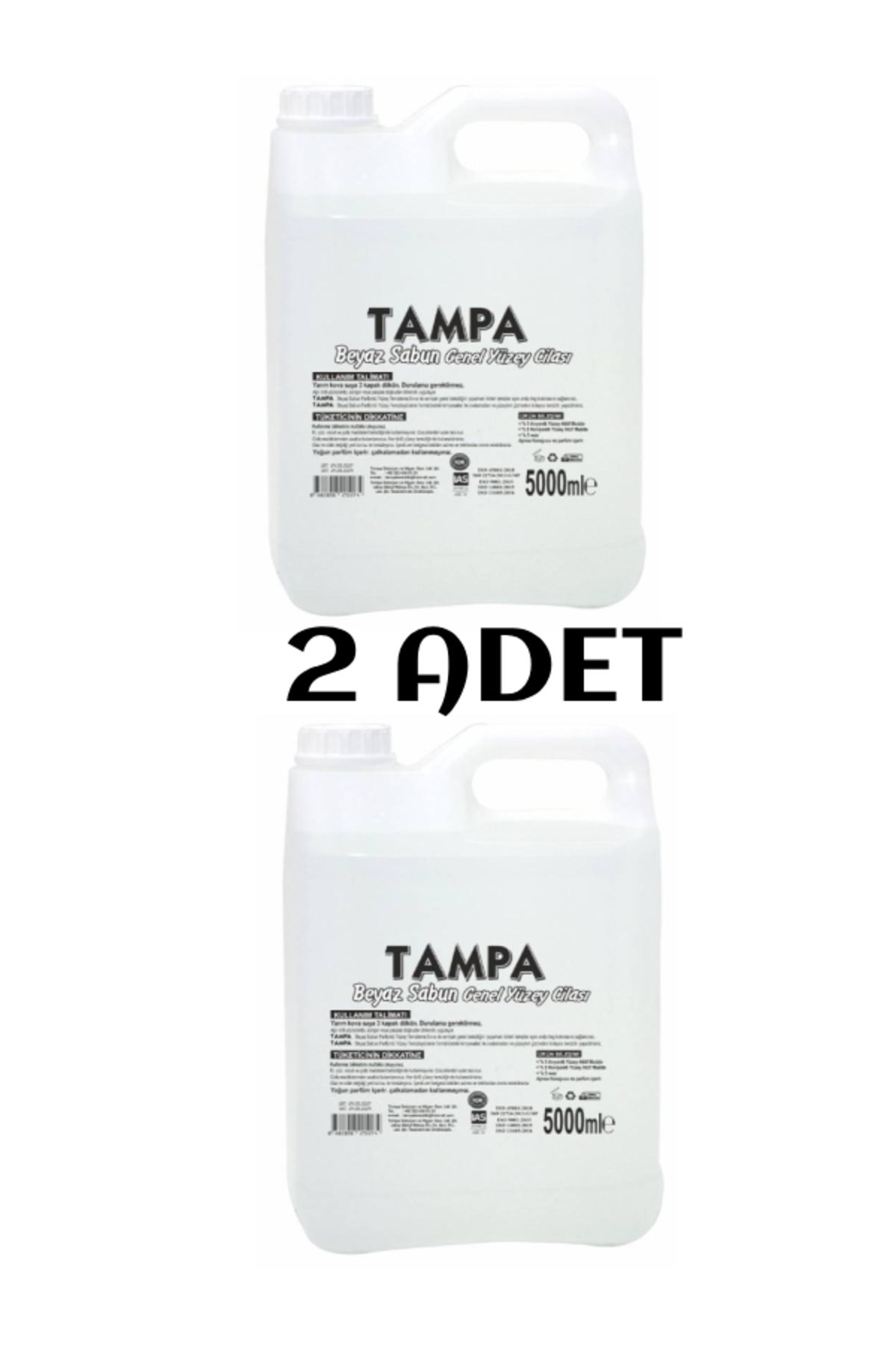 TAMPA Beyaz Sabun Yüzey Temizlik 2'li Paket