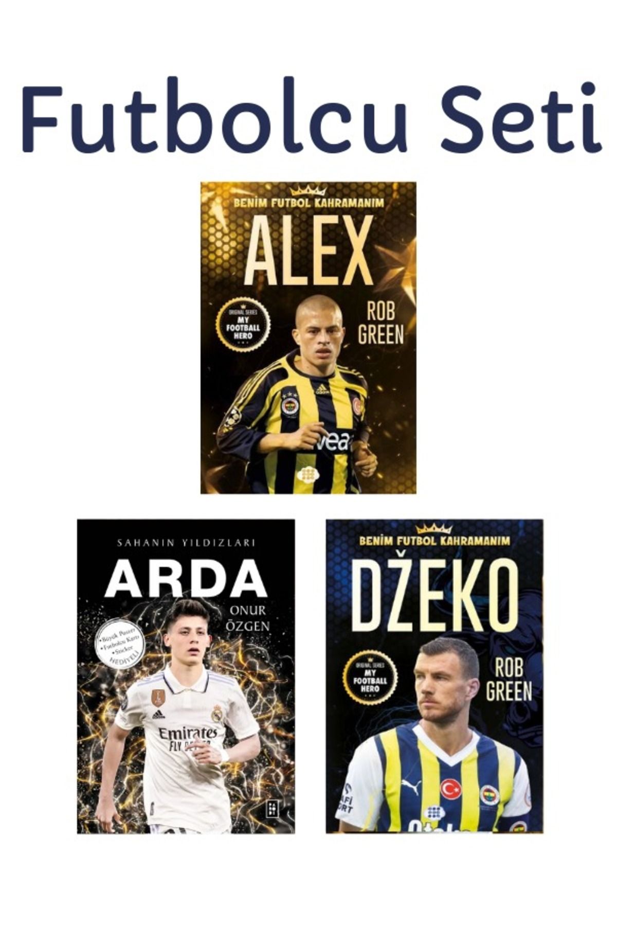 Parodi Yayınları Sahanın Yıldızları Fenerbahçe Alex - Arda - Dzeko 3 Kitap Set