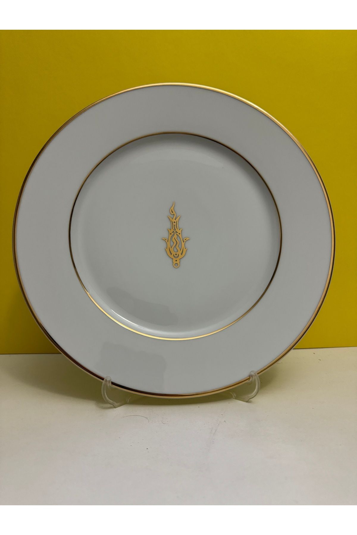 Kütahya Porselen Corner Serisi Porselen Osmanlı Desen Altın Yaldızlı Supla Servis Tabağı 32 Cm
