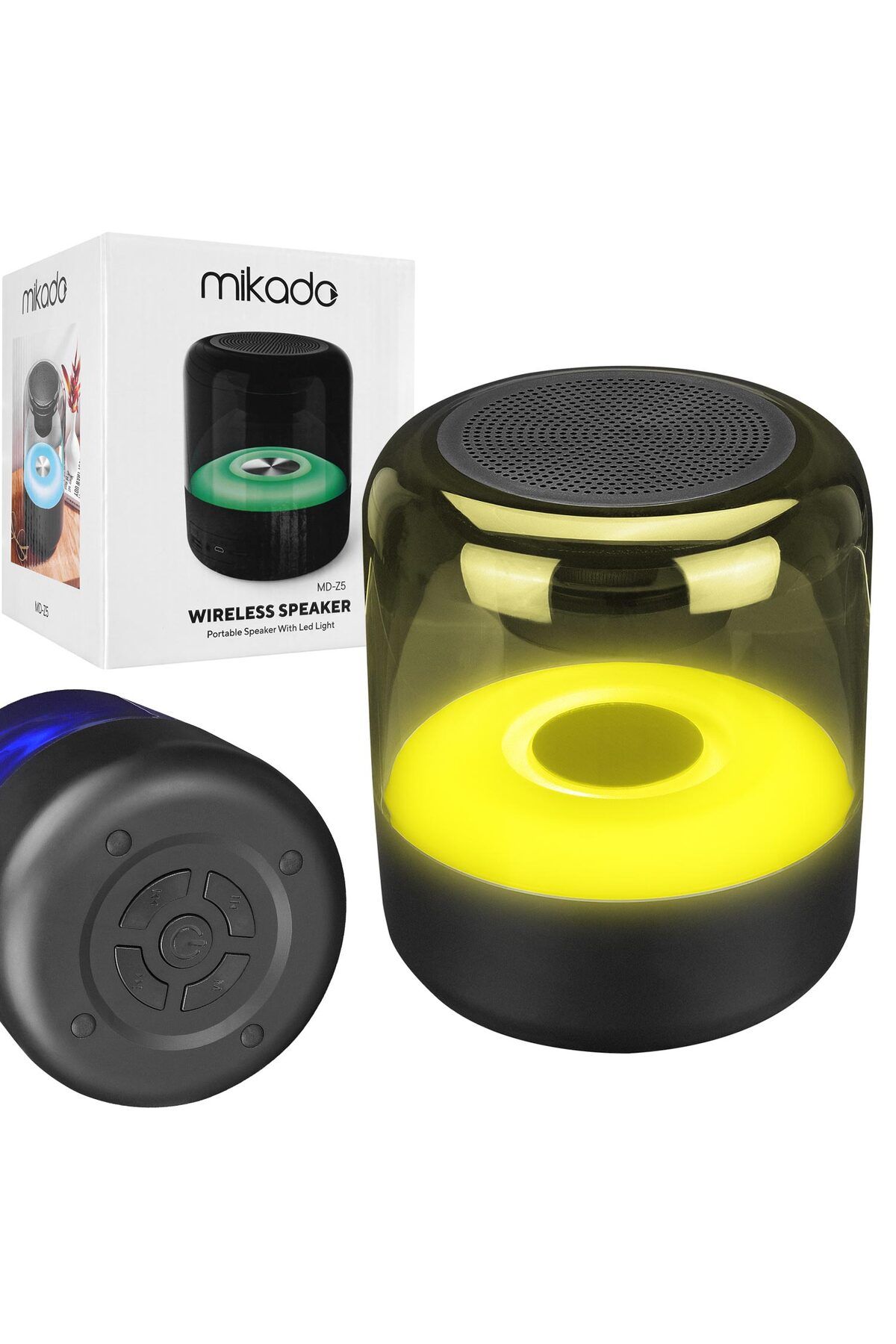 Mikado MÜZİK KUTUSU RGB LED ŞARJLI BT/USB/SD/AUX MİKADO MD-Z5
