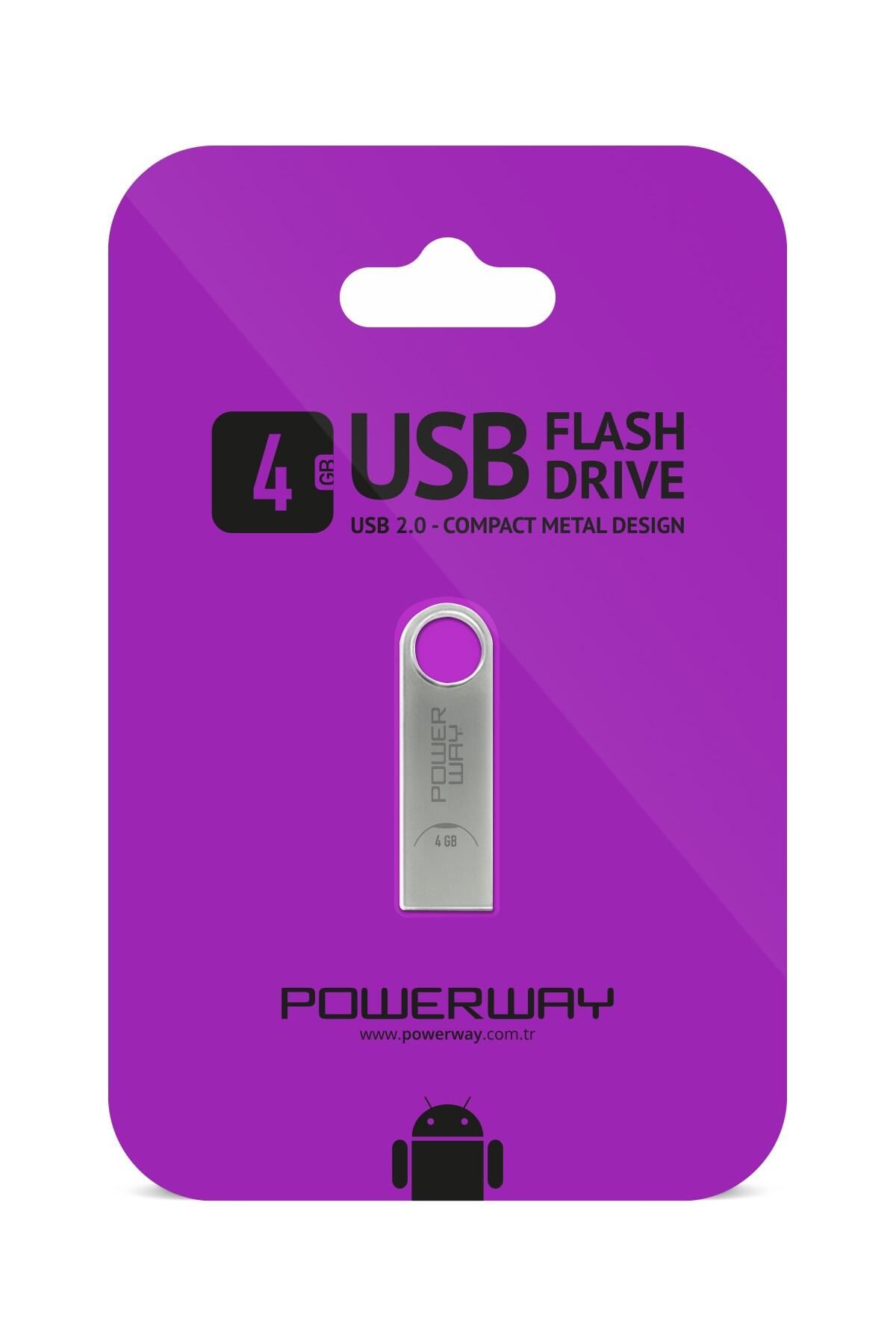 Powerway 4 Gb Metal Flash Bellek Metal Tasarım Usb Bellek The Latest Tecnology Chipset Data Traveler