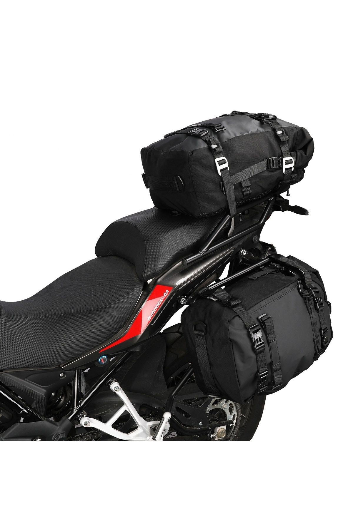 MOTOANL Motosiklet Lüx Sırt Çantası,Arka ve Yan Çanta Olma Özellikli Waterproof Motor Touring Çanta 30 lt