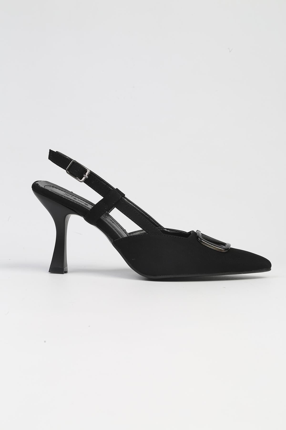 Pierre Cardin ® | PC-53005- 3691 Siyah-Kadın Topuklu Ayakkabı