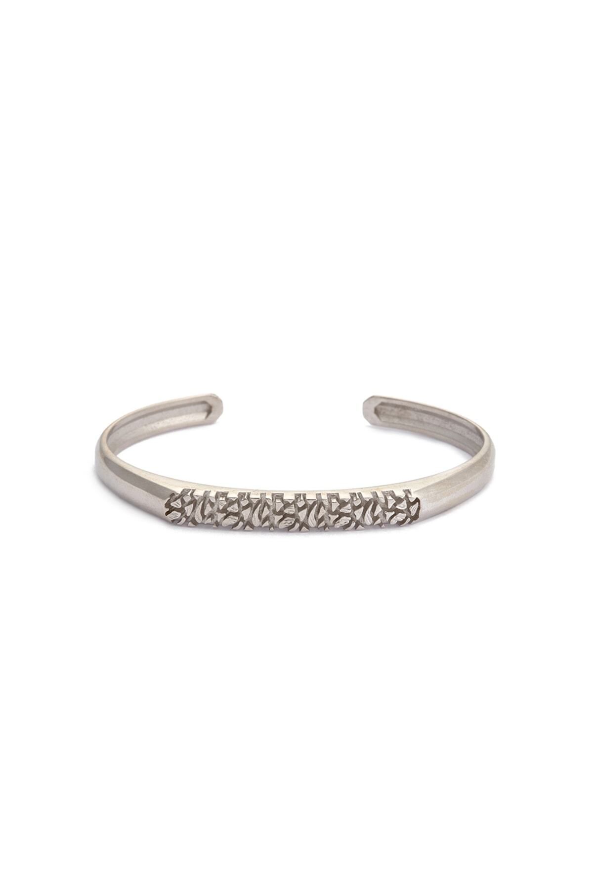Atolyewolf Special Stone Bangle In Silver