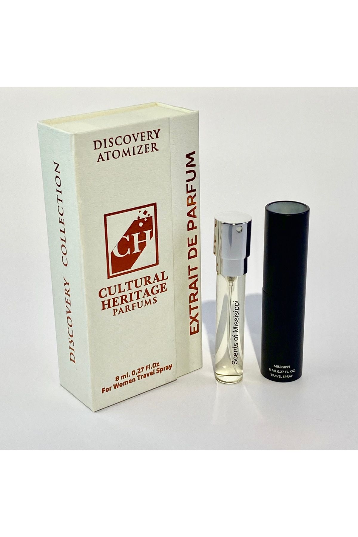 CH CULTURAL HERITAGE Scents of Missisippi Discovery Atomizer Travel Spray, For Men EDP 8682655605490