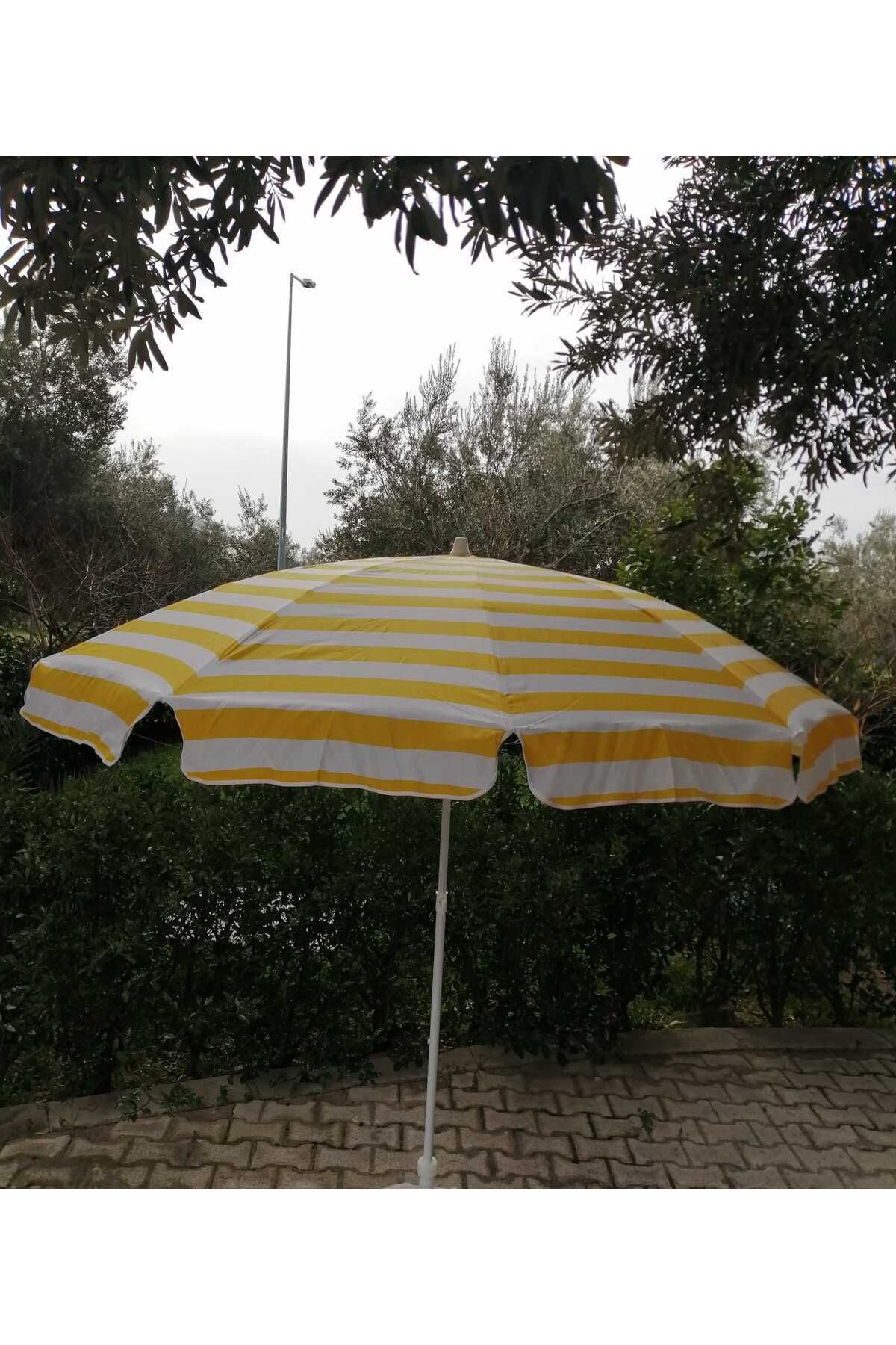 Zey Camping 200 Cm Çapında Plaj Balkon Bahçe Ve Kamp Şemsiyesi (BİDON HARİÇTİR)