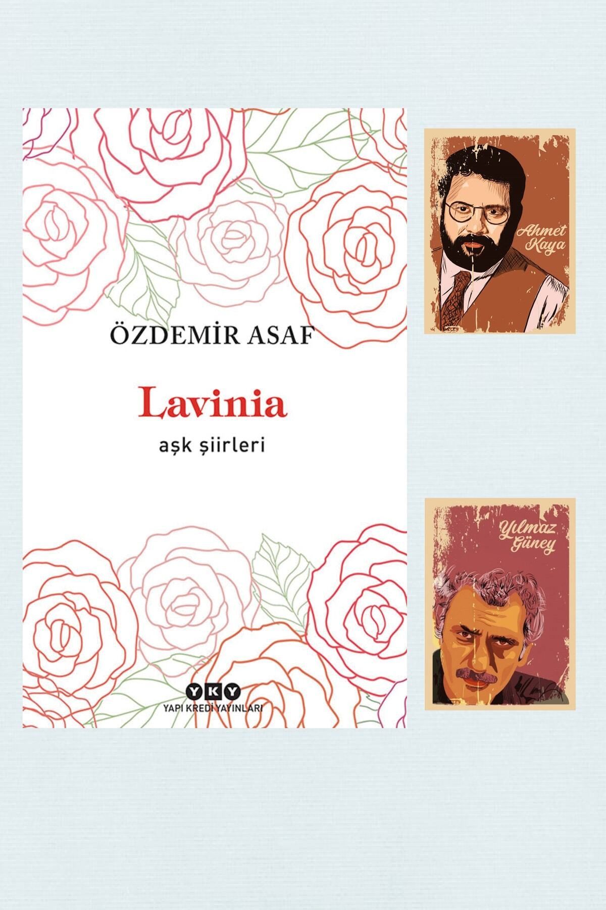 Dara Yayınları Lavinia Aşk Şiirleri - Özdemir Asaf Özel Şiir Seti Yılmaz Güney Ahmet Kaya not defterli