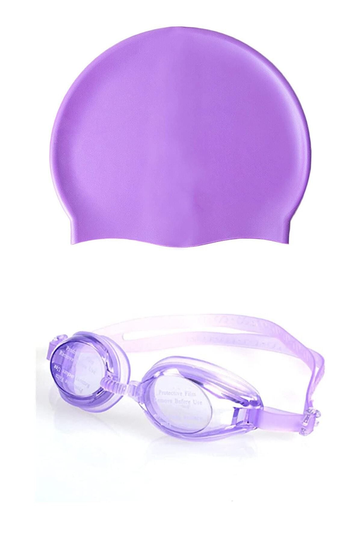 ULTIO Yüzücü Gözlük Seti Kutulu Gözlük + Kulak Tıkacı + Kalın Silikon Bone Kaliteli Malzeme