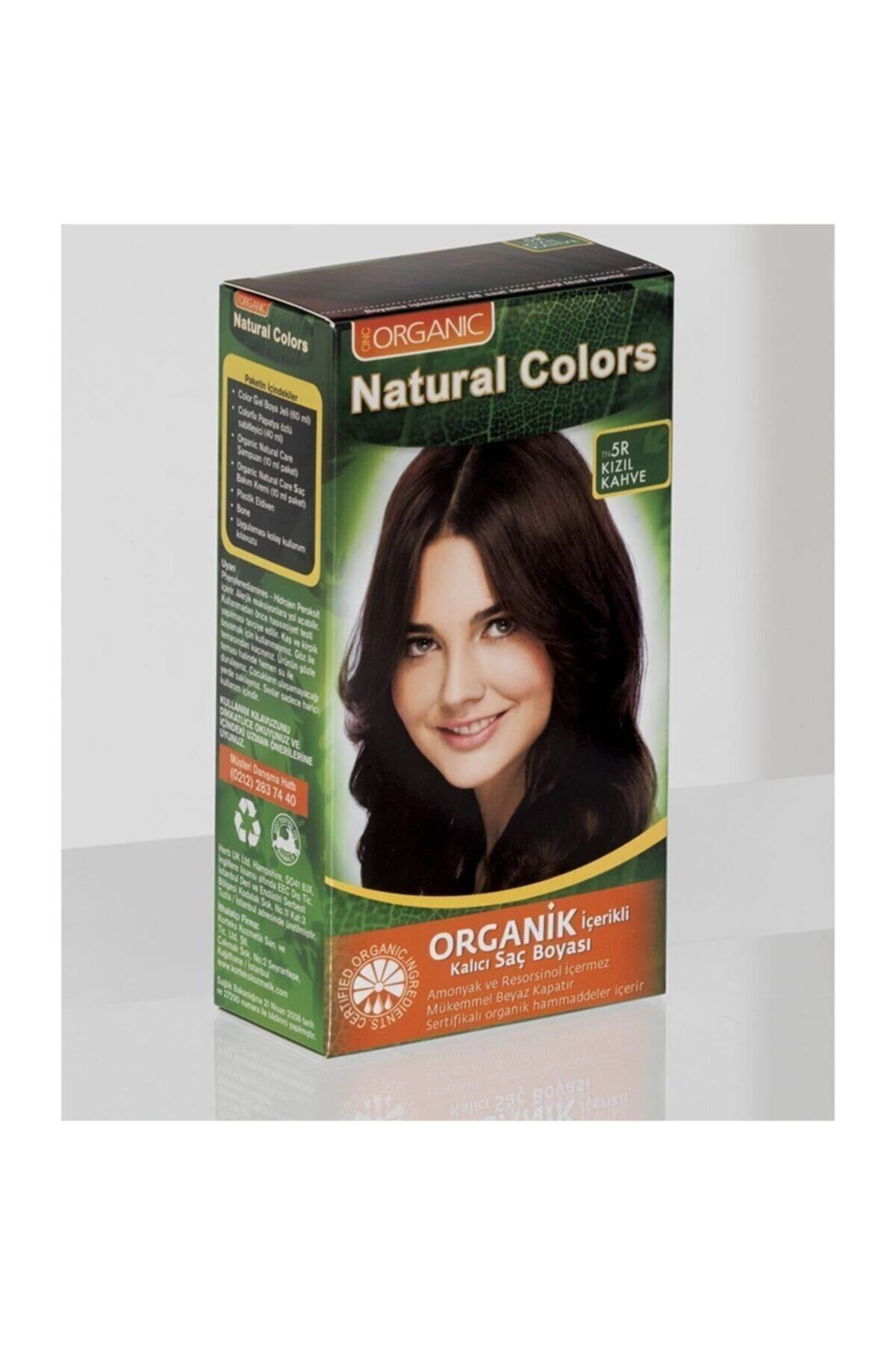 Organic Natural Colors Kadın Kızıl Kahve  Natural Colors 5r Organik Saç Boyası