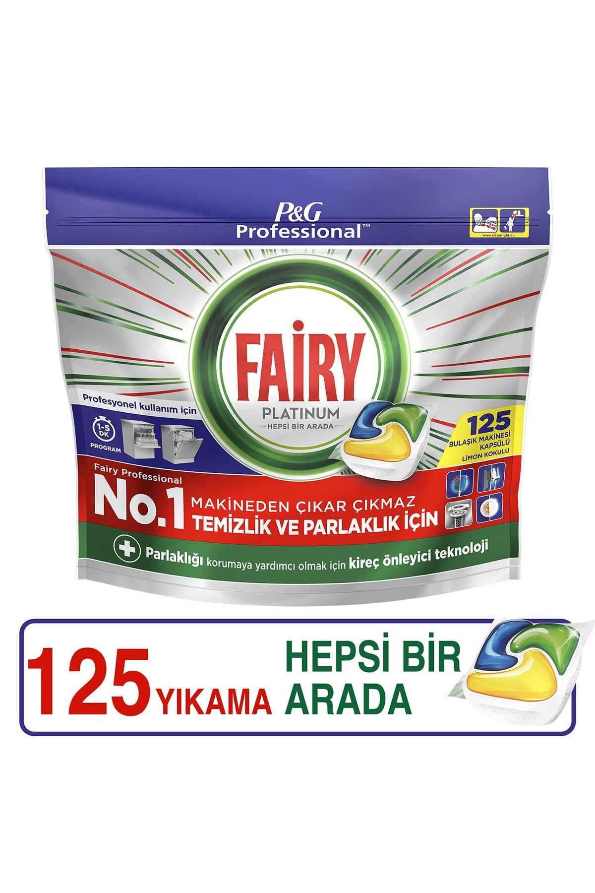 Fairy Platinum 125'li Tablet Deterjan