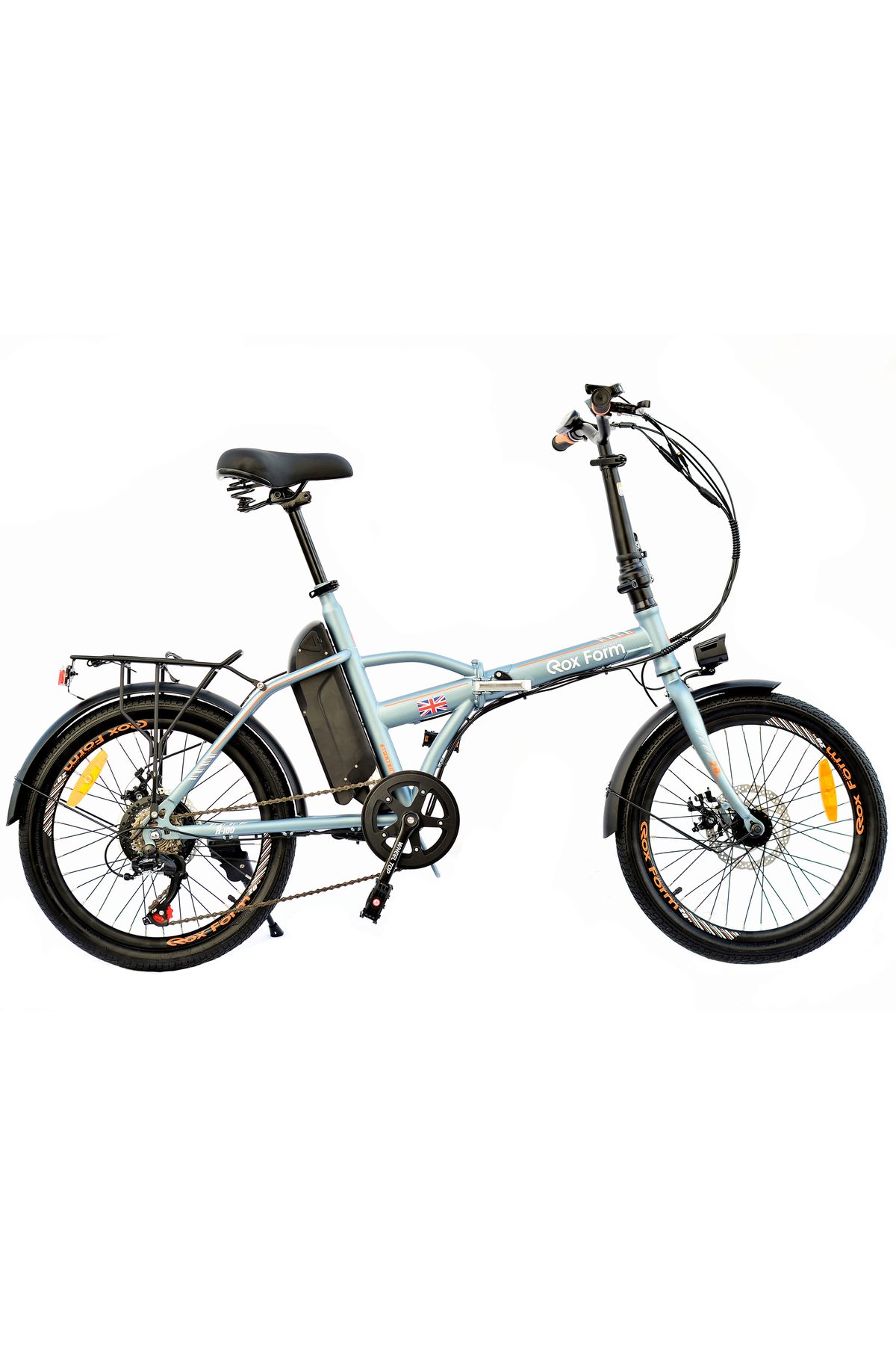 ROXFORM R-100 Elektrikli Katlanabilir Bisiklet 20 İnç Titanyum Mavi