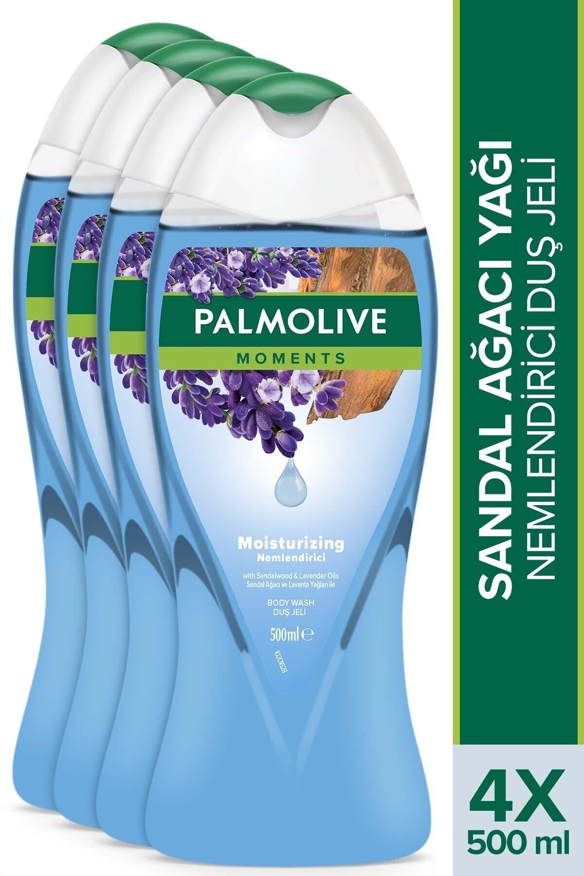 Palmolive Moments Sandal Ağacı Ve Lavanta Yağları Ile Nemlendirici Banyo Ve Duş Jeli 500 ml X 4 Adet
