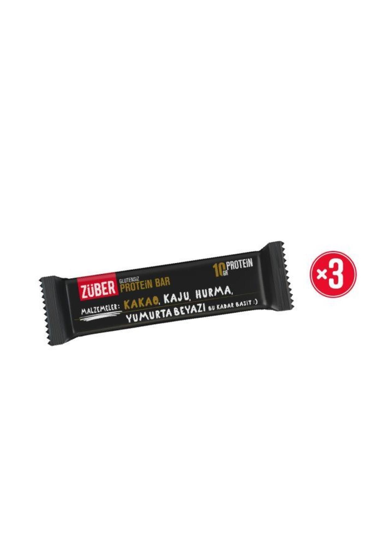 Züber Protein Bar Kakaolu 35g X 3 Adet