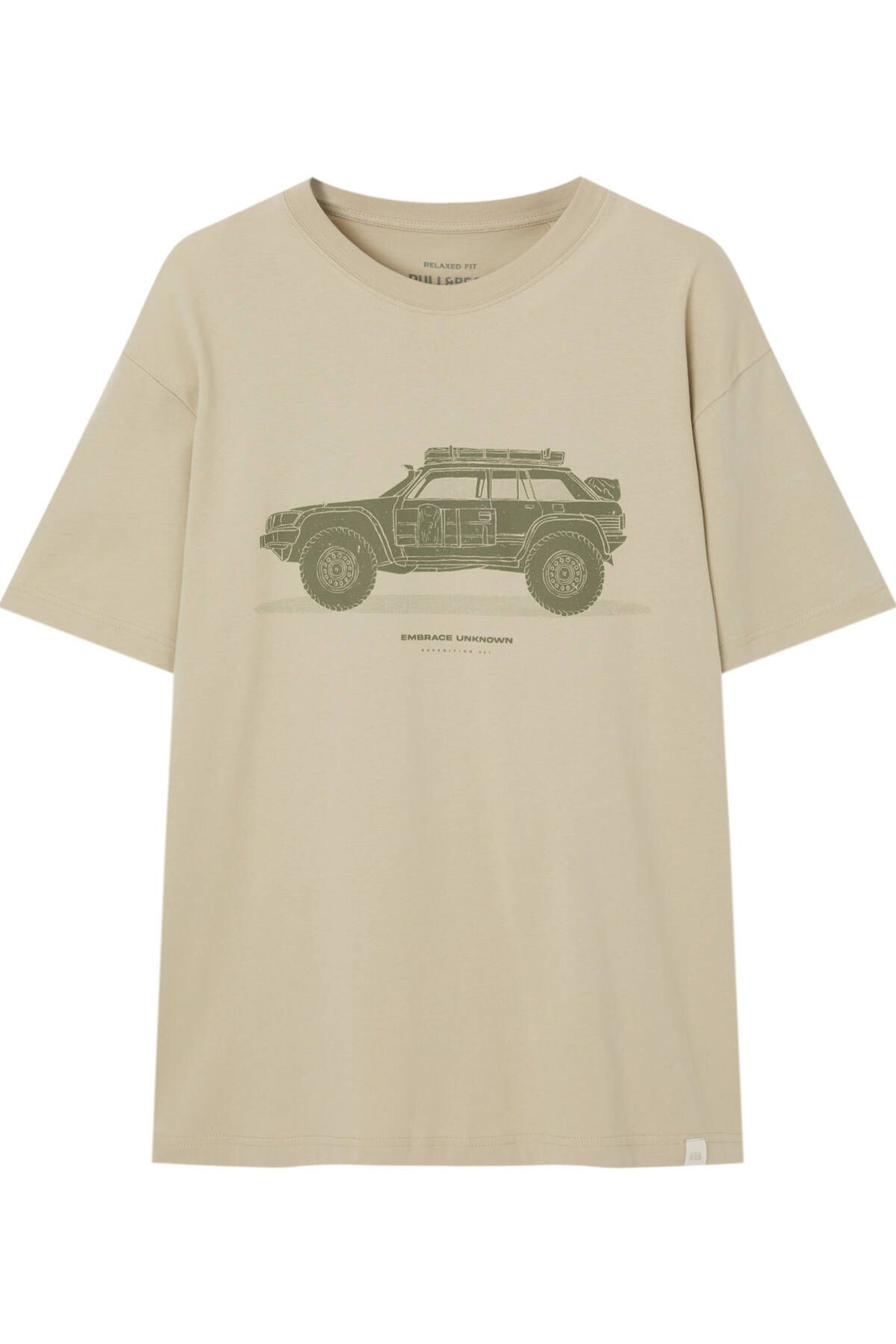 Pull & Bear Motor grafik baskılı t-shirt