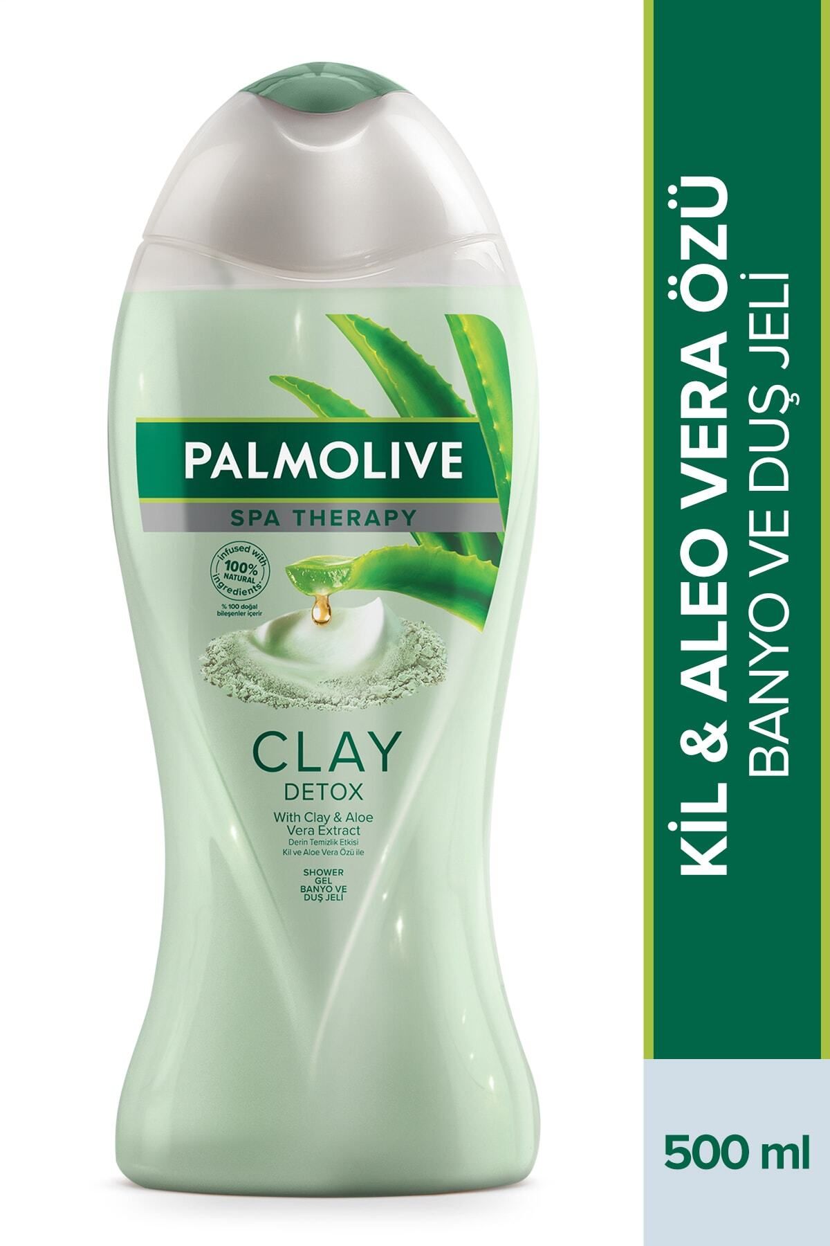 Palmolive Spa Therapy Clay Detox Kil ve Aloe Vera Özü Banyo ve Duş Jeli 500 ml