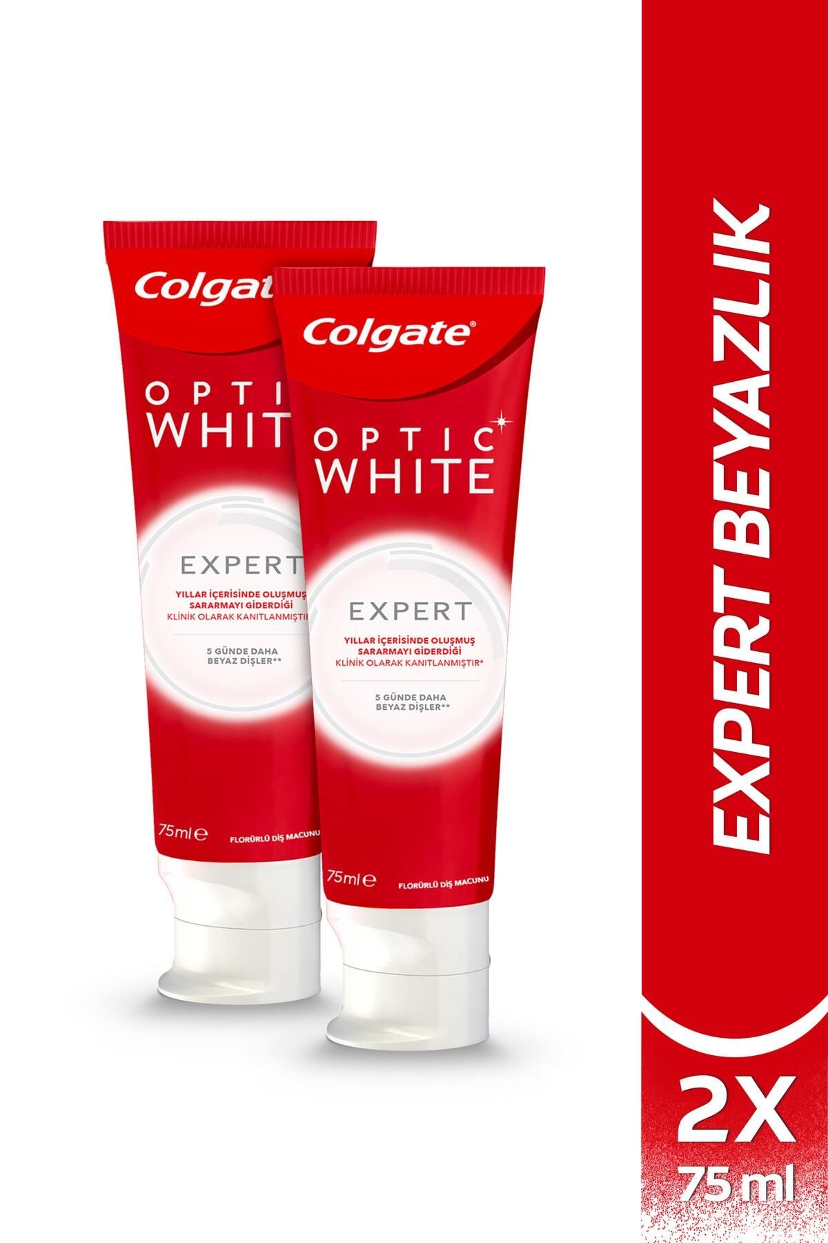 Colgate Optic White Expert White Beyazlatıcı Diş Macunu 75 ml x 2 Adet