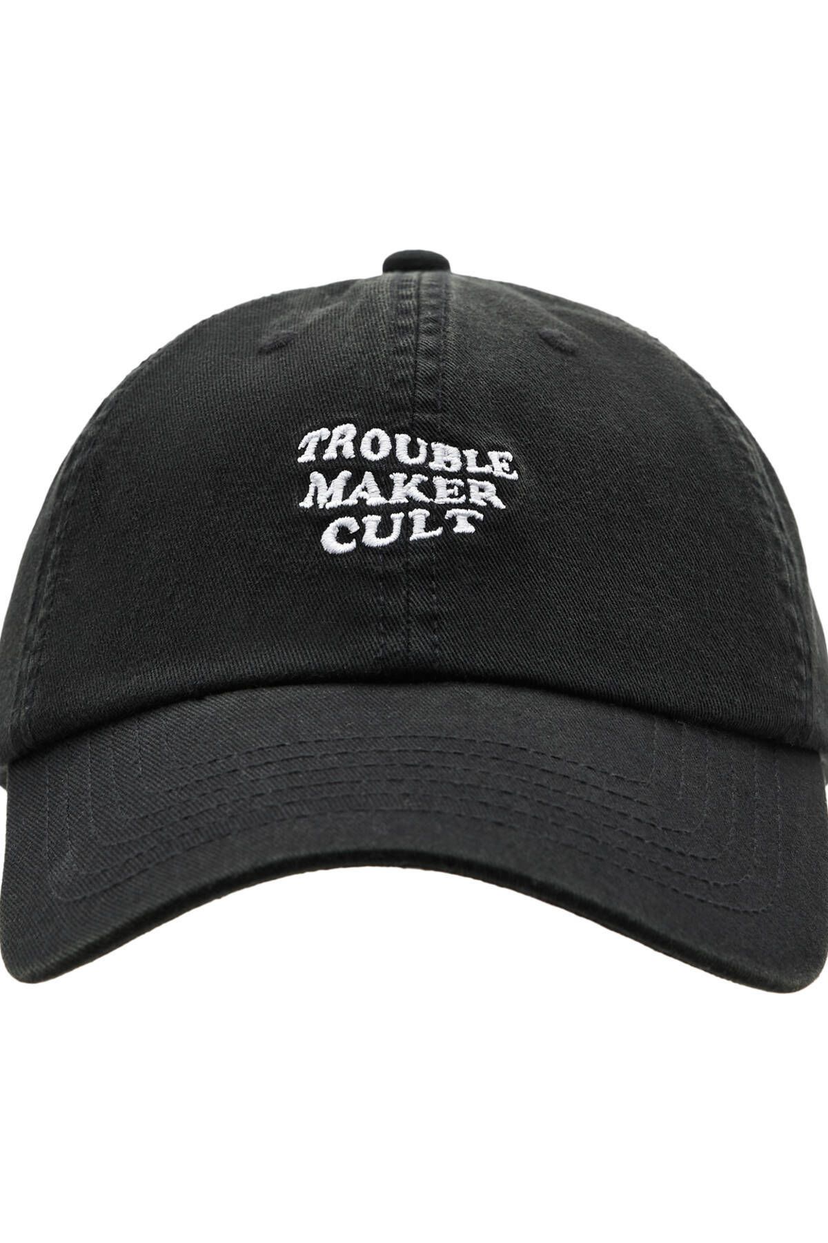 Pull & Bear Soluk efektli siyah şapka