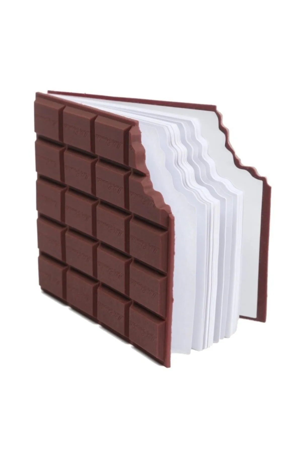 Modellino Kokulu Kare Yuvarlak Çikolata Not Defteri 100 Sayfa Çzgsiz - Çikolatalı Renk ve Şekil Seçmeli 1 Adet