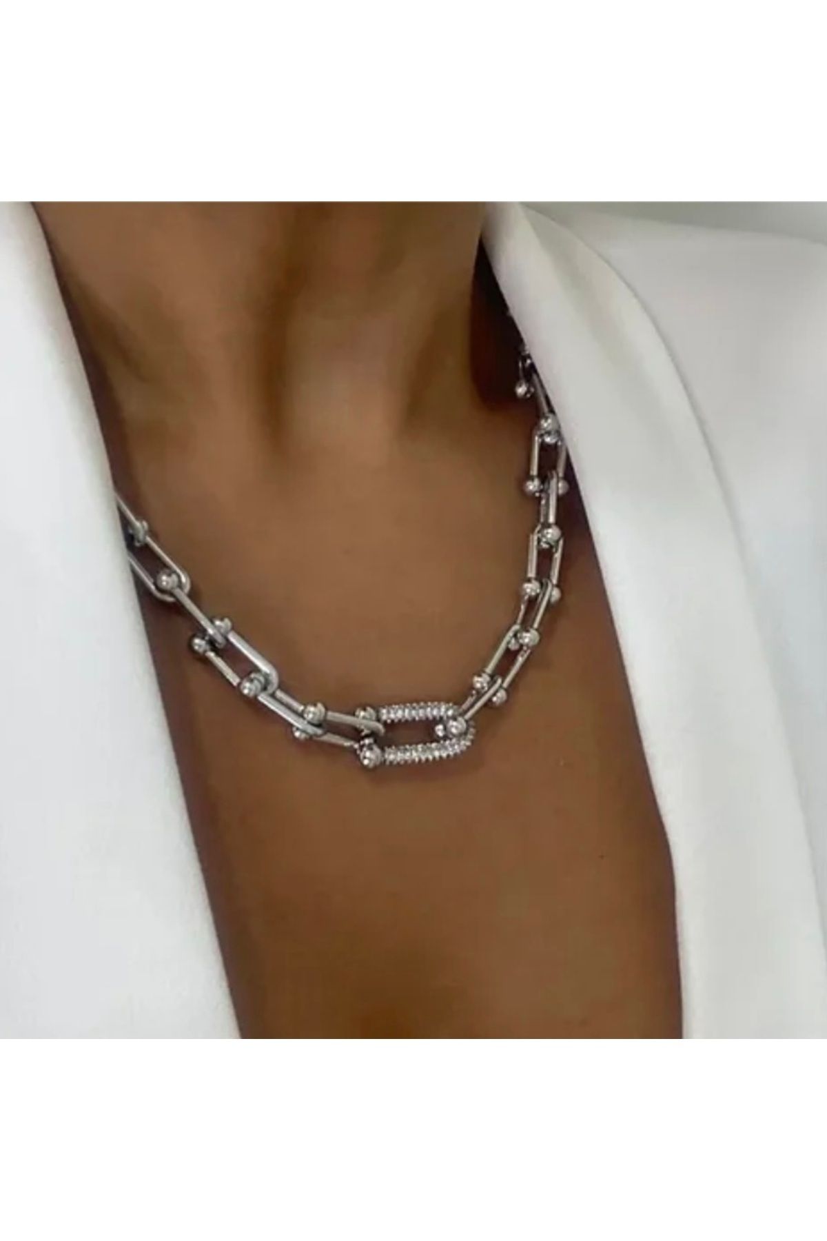 defneaccesories silver tiffany model kolye/necklace