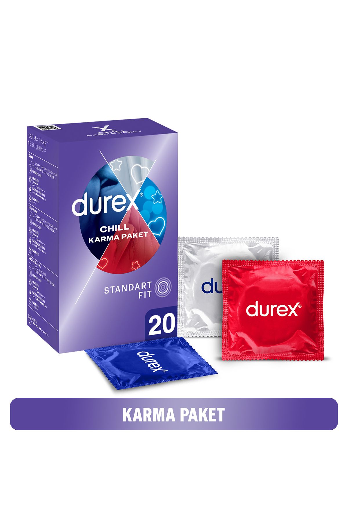 Durex Chill Karma Prezervatif Ekonomik Paket 20’li