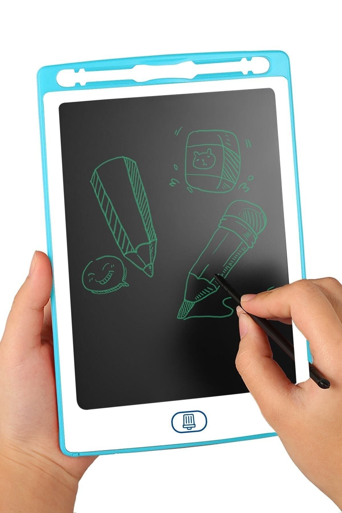 JB Grafik Digital Çocuk Yazı Çizim Tableti Lcd 8.5 Inc Ekranlı Bilgisayar Kalemli Turkuaz