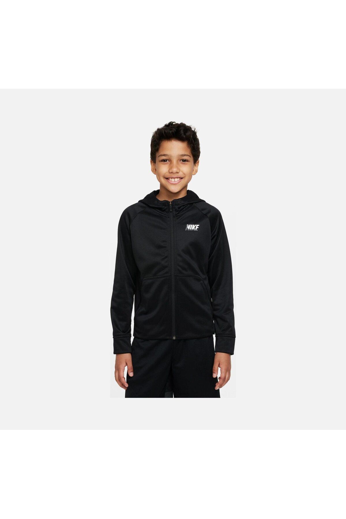 Nike Therma-Fit Graphic 1 Running Hoodie (Boys') Çocuk Sweatshirt DQ9025-010