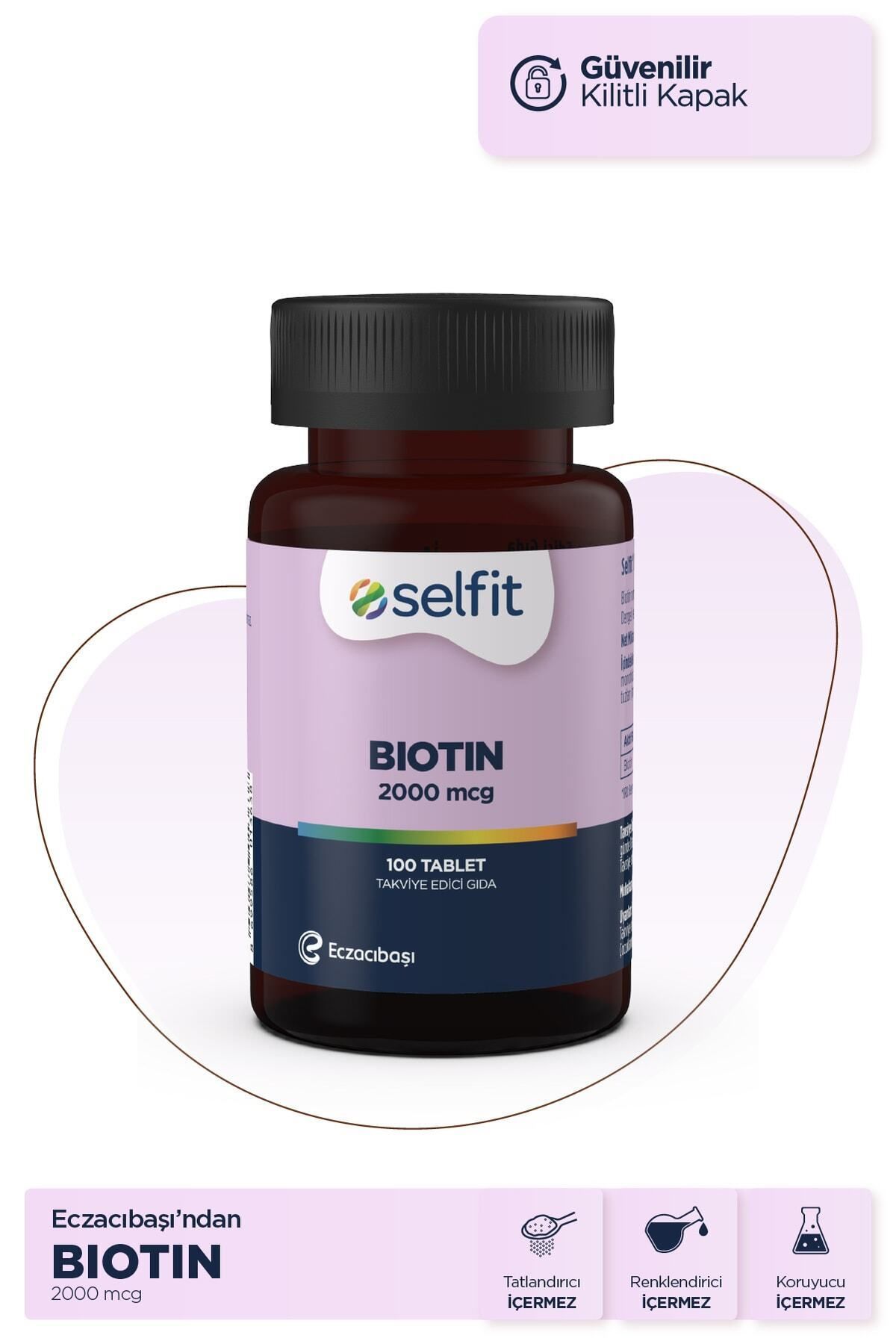 Selfit Biotin 2000 Mcg 100 Tablet