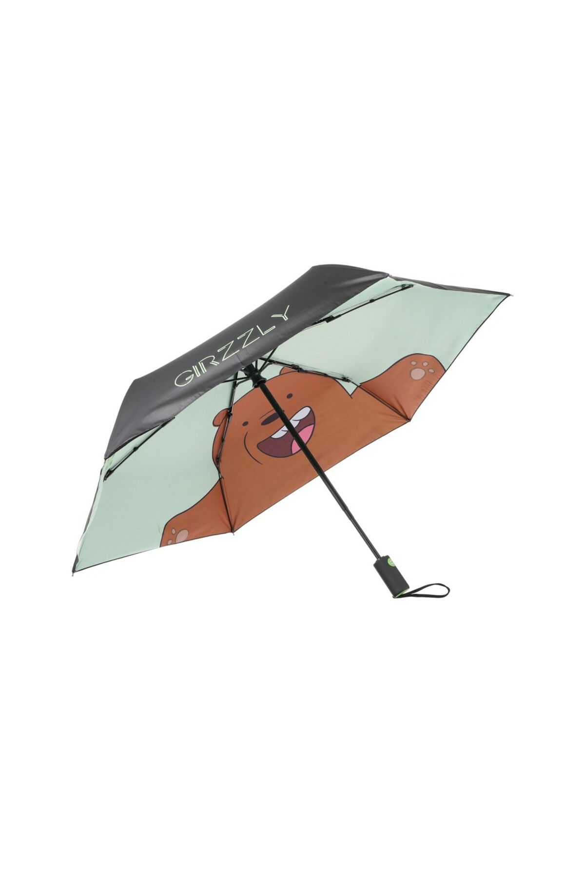 Miniso We Bare Bears Lisanslı Güneş Filtreli Katlanır Otomatik Şemsiye-Ayı