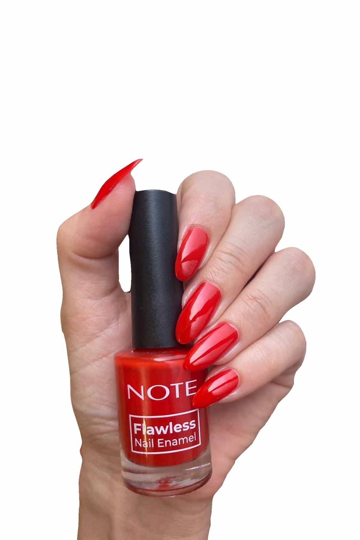 Note Cosmetics Nail Flawless Oje 99 Crystal Red - Kırmızı