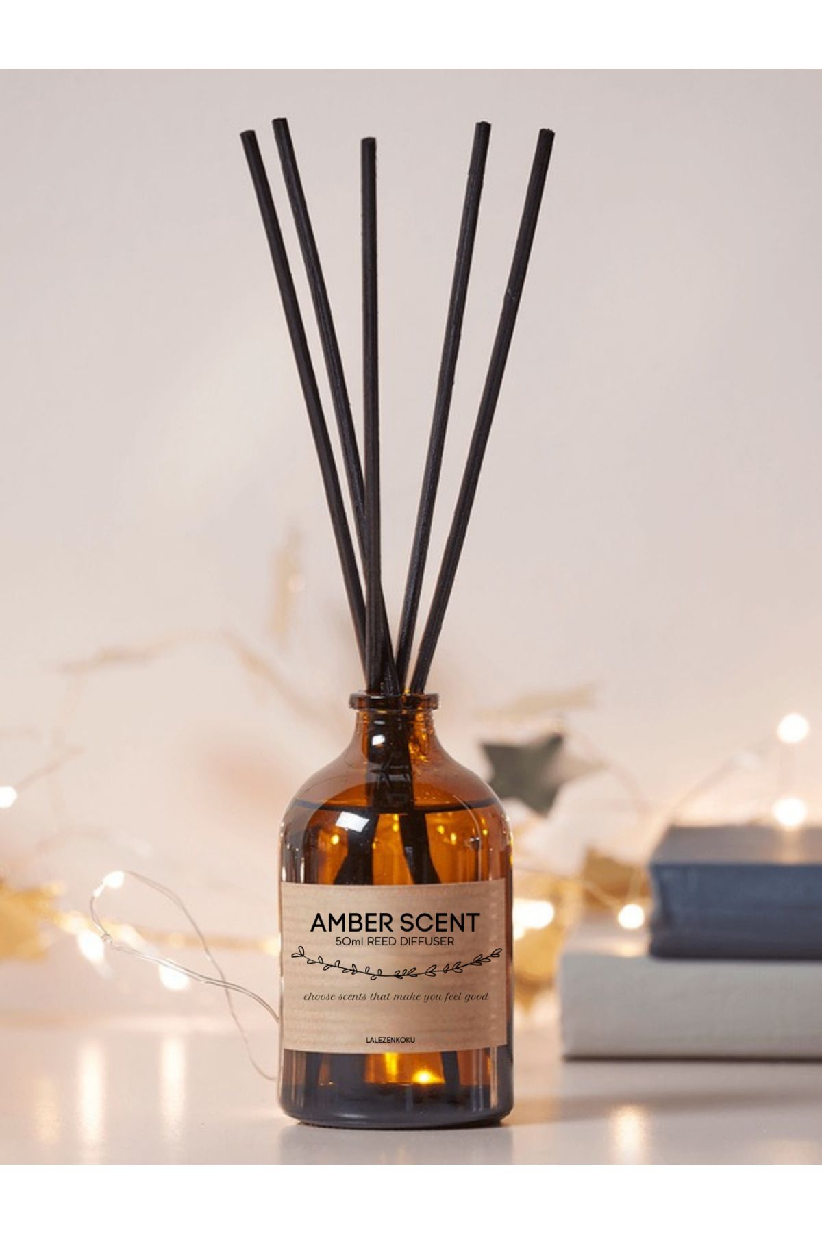 LALEZEN HOME 50ml Amber Oda Kokusu -Ambre scent Reed diffuser
