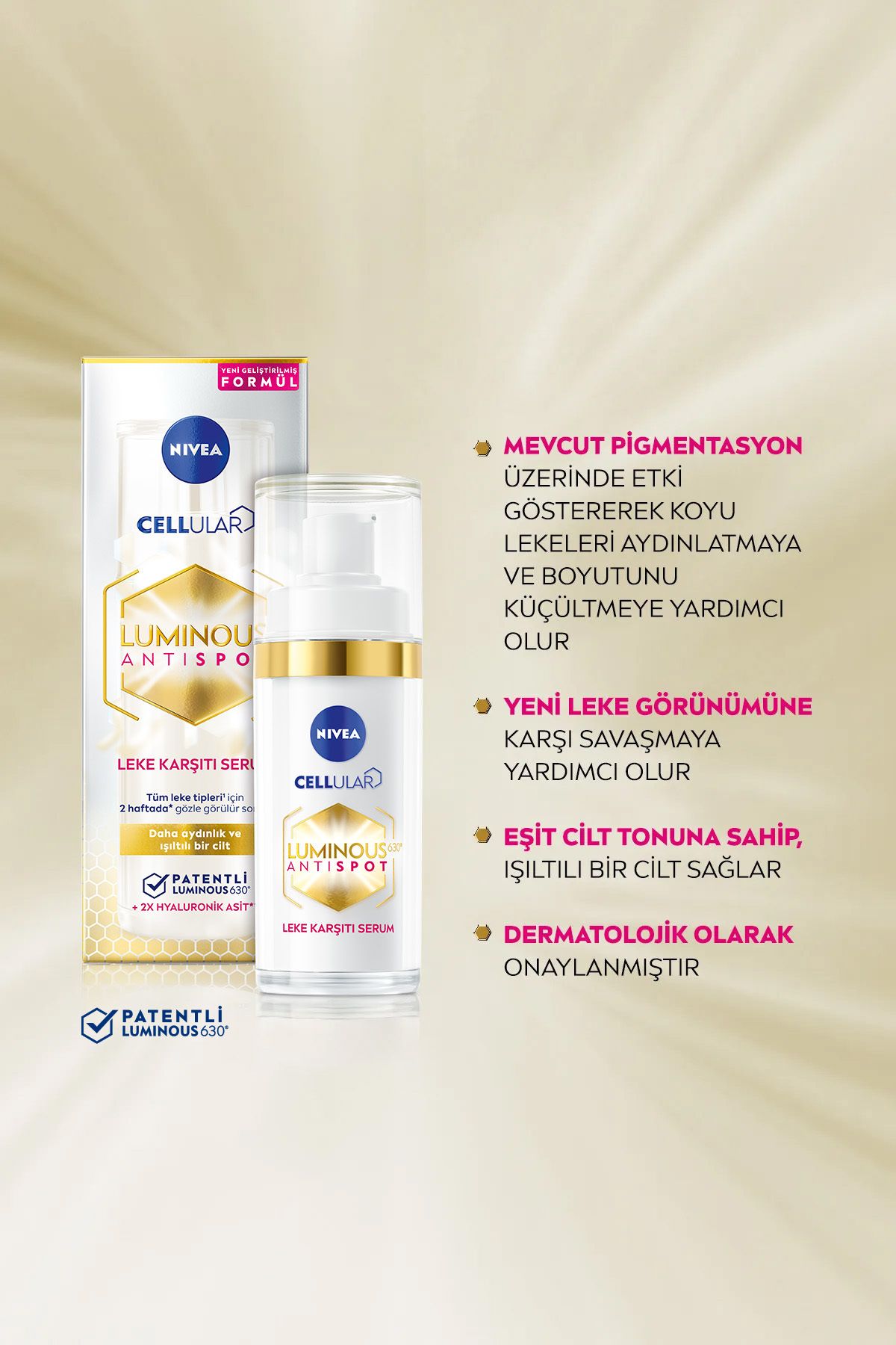 Luminous630 Leke Karşıtı Aydınlatıcı Cilt Bakım Serumu 30 ml , Cilt Tonu Eşitleyici, Hyaluronik Asit_2