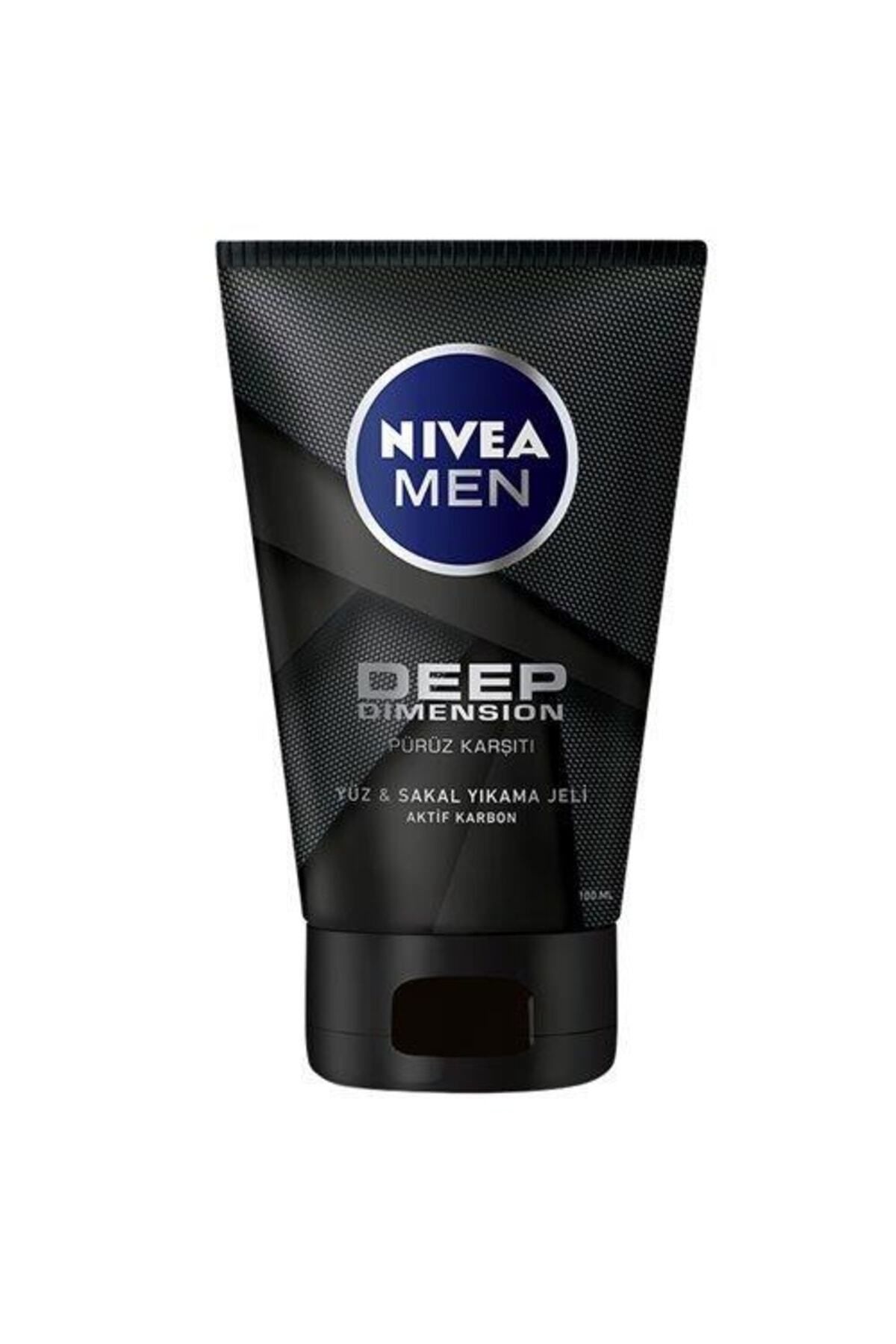 Men Deep Dimension Yüz ve Sakal Temizleme Jeli 100 ml,Aktif Karbon İçeriği ile Arındırıcı Etki_0