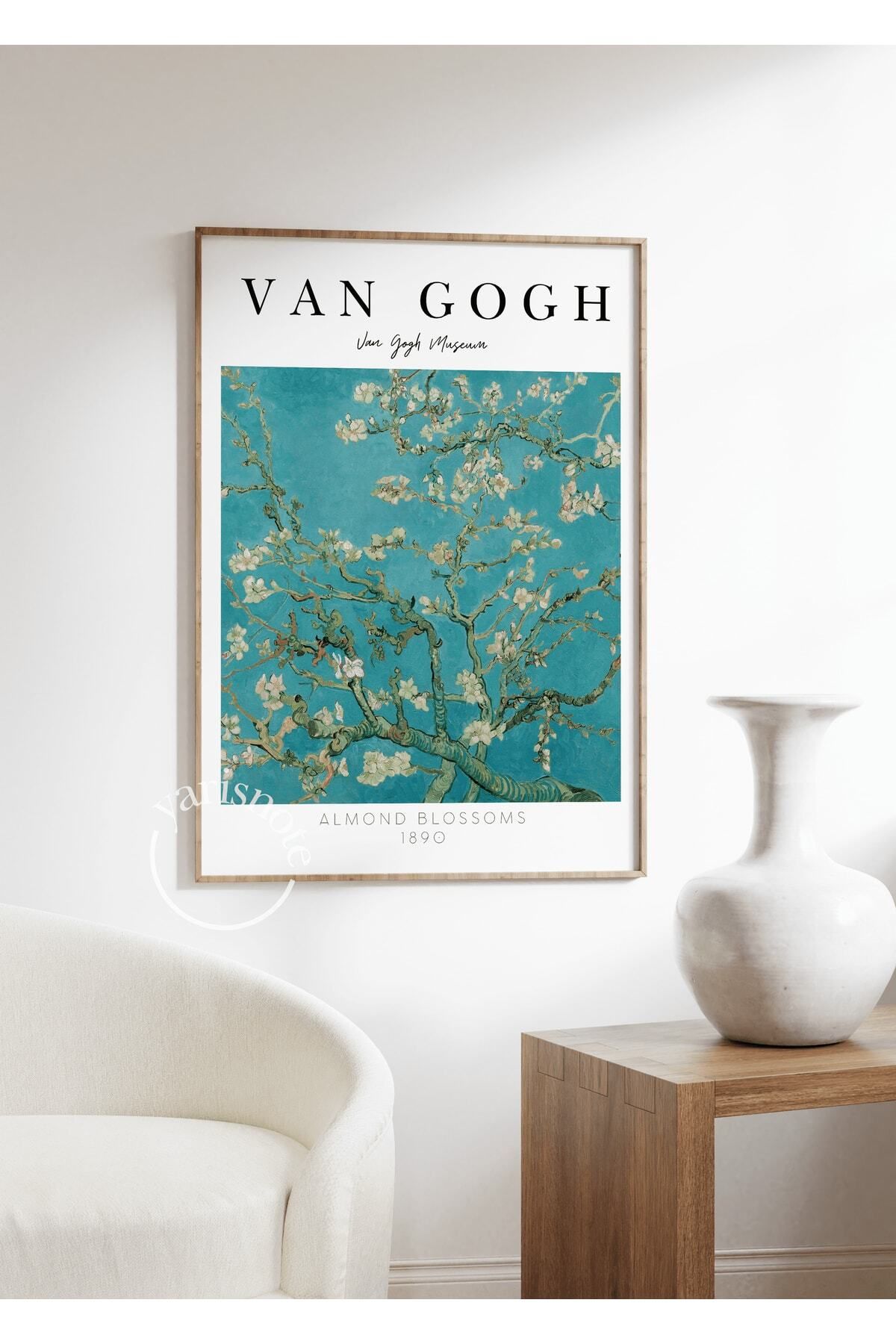 Yaris Note Van Gogh Çerçevesiz Poster Duvar Tablosu Poster Modern Tablo Dekoratif Çerçevesiz Tablo
