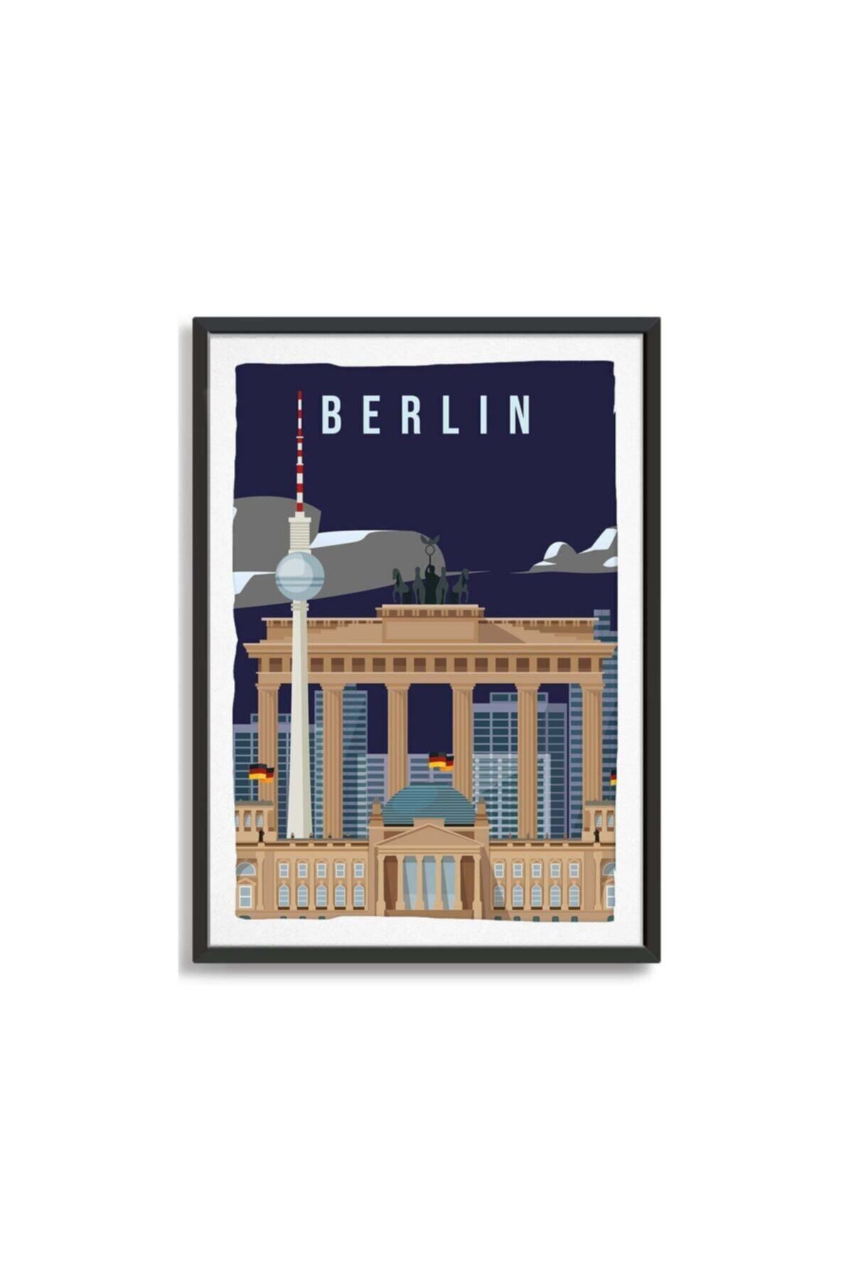 Yaris Note Berlin City Travel Çerçevesiz Poster