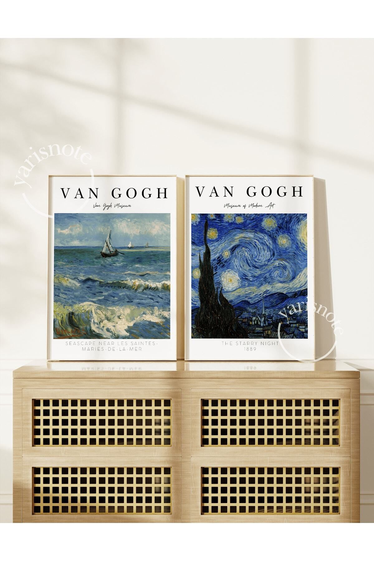Yaris Note Van Gogh 2'li Set Çerçevesiz Poster