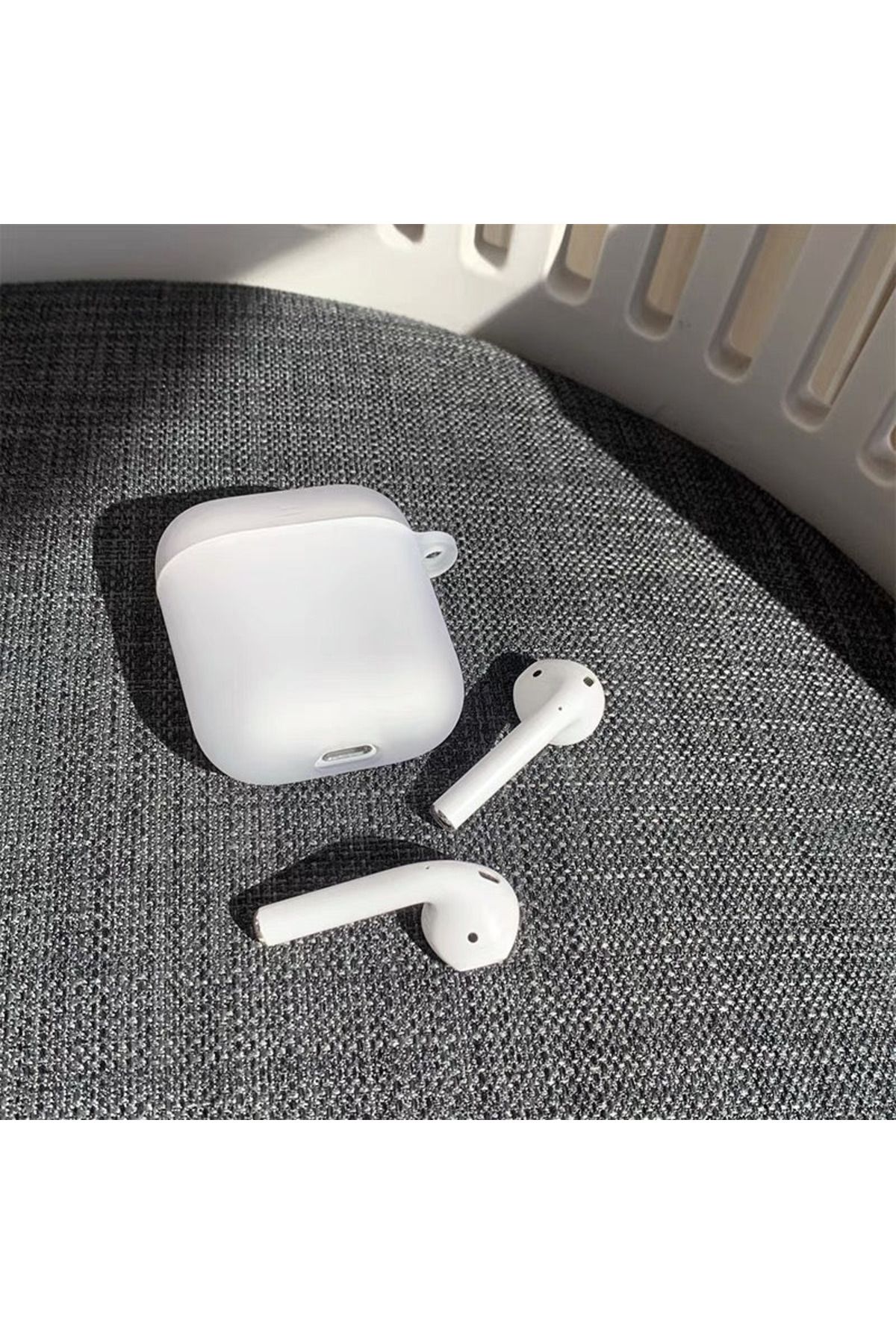 Fibaks Airpods 1.Nesil ve 2.Nesil Yumuşak Renkli Standart Silikon Kılıf