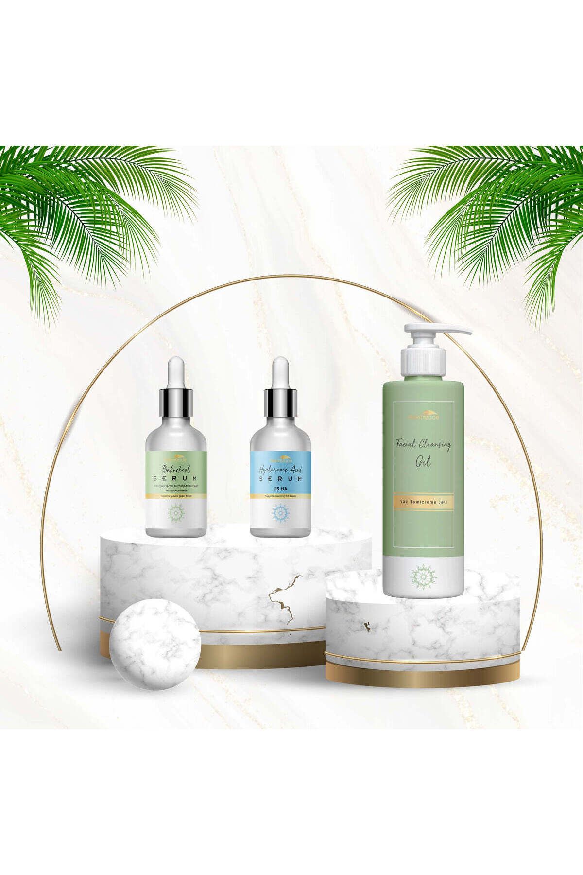 Hekimzade Yaşlandırma Karşıtı Set - Yüz Temizleme Jeli & Yoğun Nemlendirici Serum & Yaşlanma Karşıtı Serum