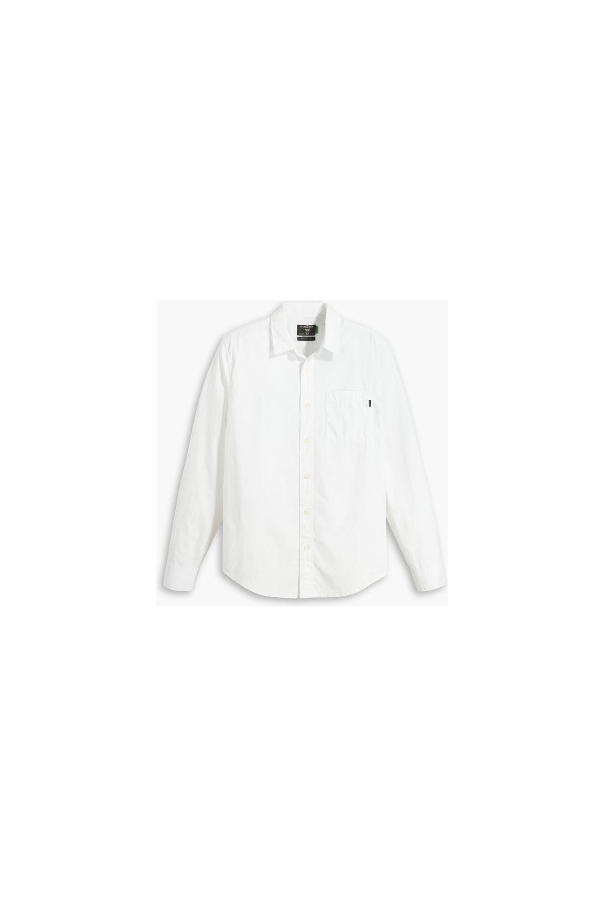 Dockers Casual Beyaz Gömlek, Slim Fit