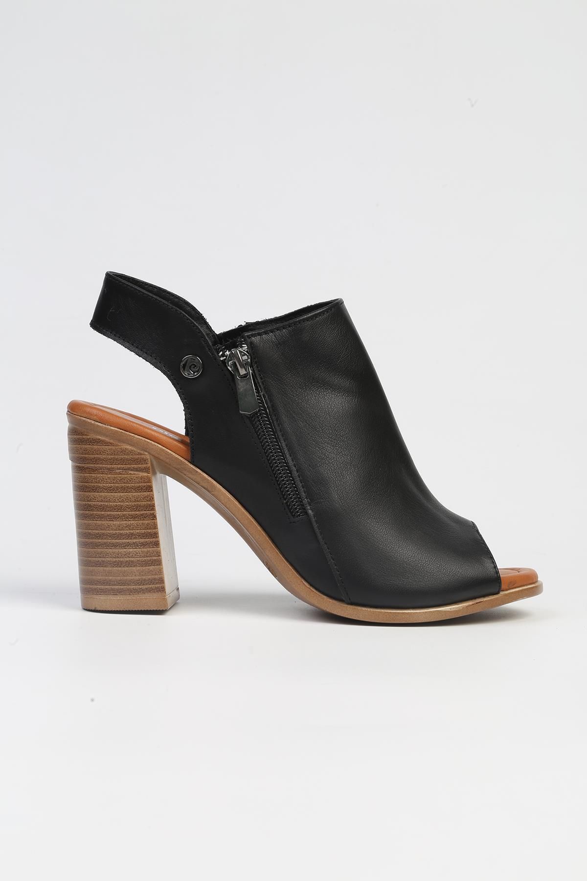 Pierre Cardin ® | PC-7228 - 3807 Siyah-Kadın Topuklu Ayakkabı