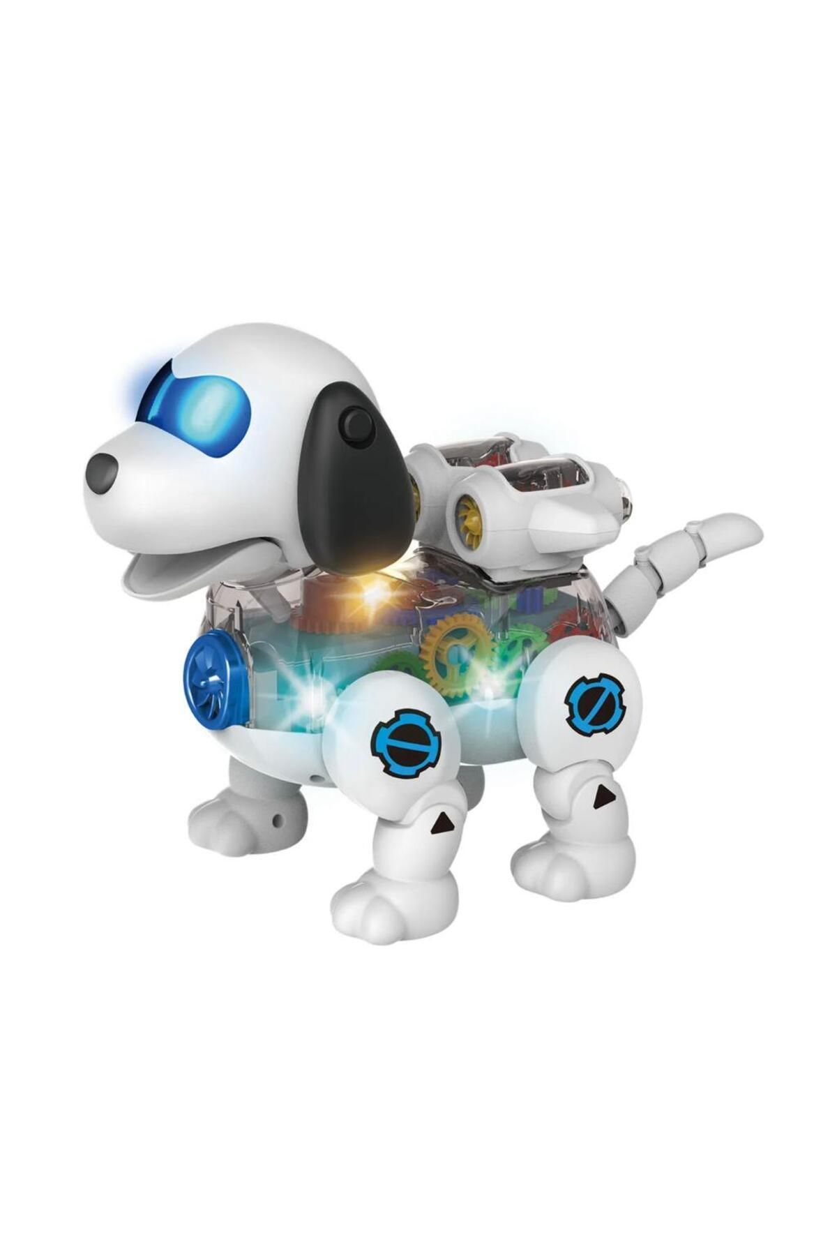 OyuncakZade Müzikli ve Işıklı Oyuncak Robot Köpek Kuyruğu hareket ettirebilir Yürüyebilir