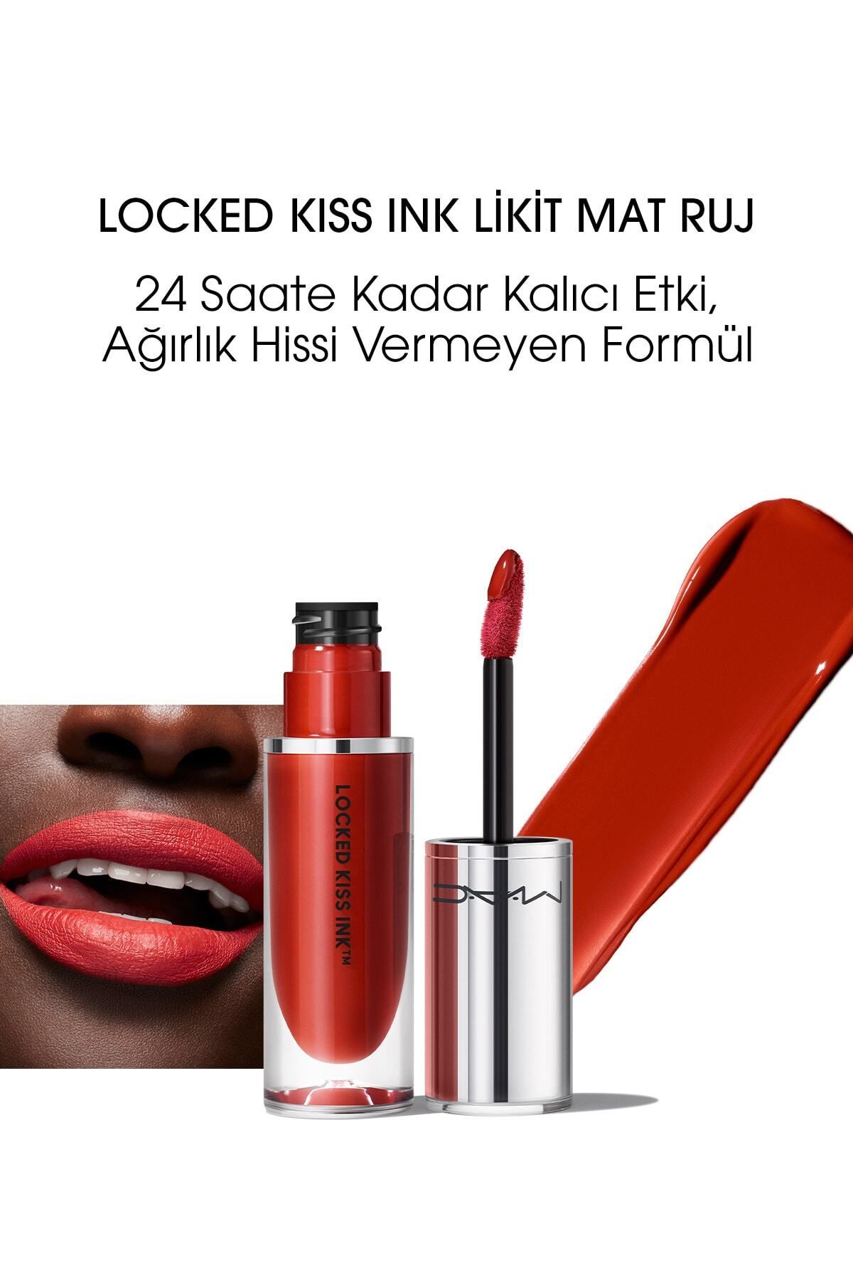 Mac Locked Kiss Ink 24hr Likit Mat Ruj - Extra Chili - 4ml - 773602673032