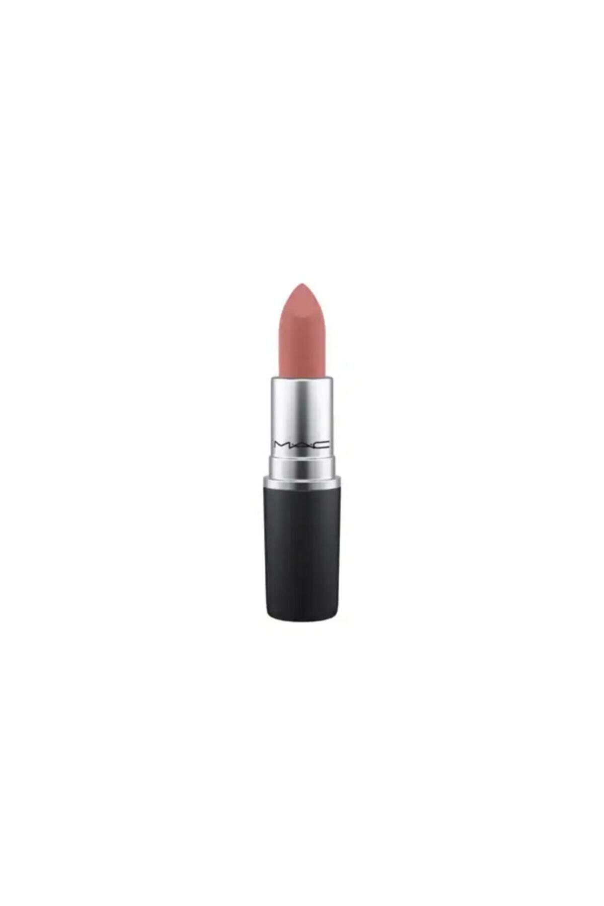 Mac Powder Kiss Lipstick - Mat Bitişli Nemlendirme Etkili Ruj - Teddy 2.0 3g