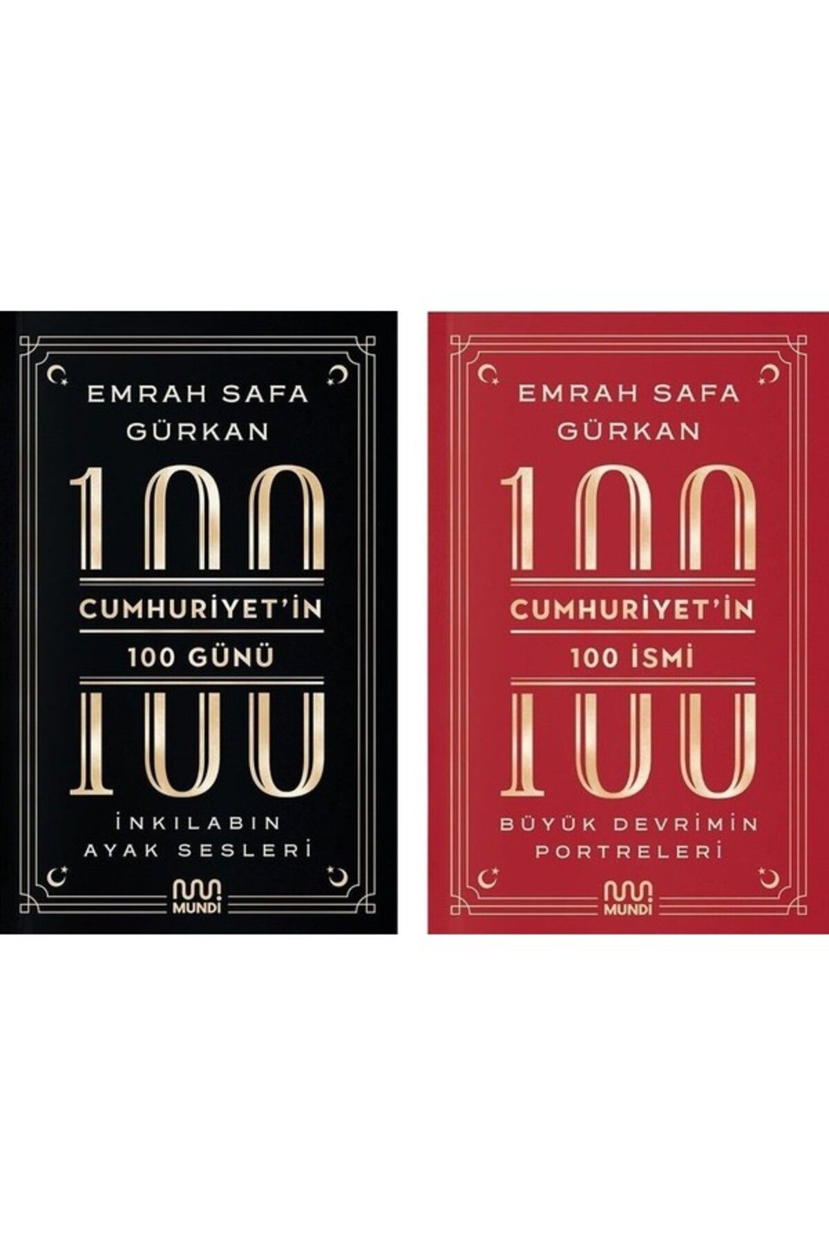 Mundi Kitap Cumhuriyet'in 100 Günü - Cumhuriyet'in 100 Ismi Kitap / 2 Kitap Takım - Emrah Safa Gürkan