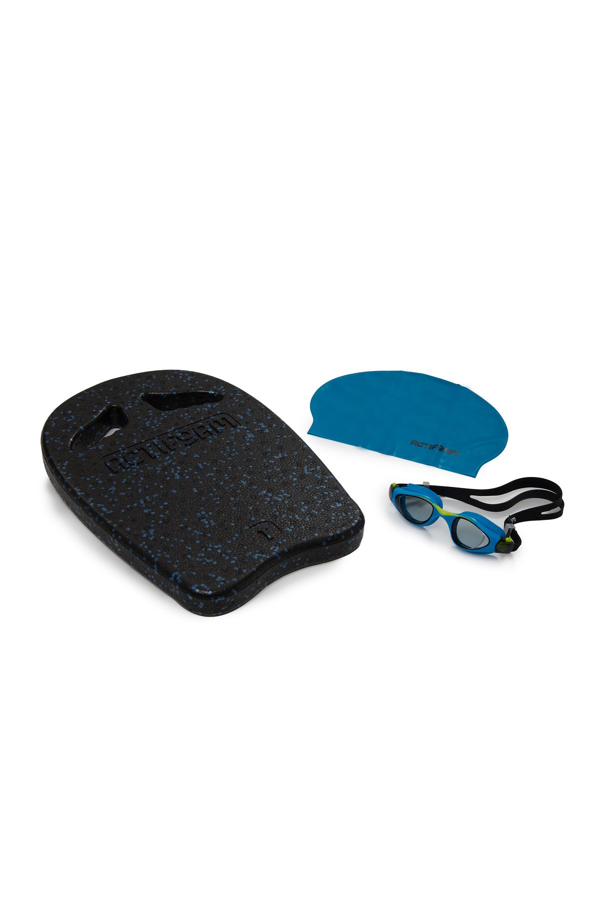 Actifoam 3'lü Yüzme Seti Yüzme Tahtası+Havuz Bonesi+Yüzücü Gözlüğü
