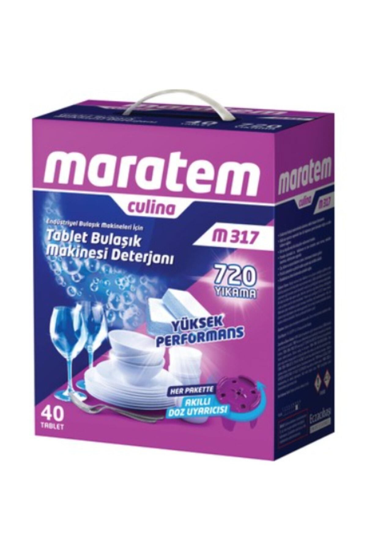 Maratem M 317 Tablet Endüstriyel Bulaşık Makinası Deterjanı
