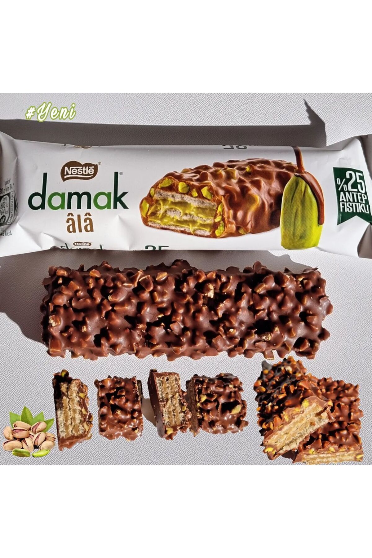 Nestle Yeni Damak Alâ Antep Fıstıklı Gofret 30 Gr x 6 Adet