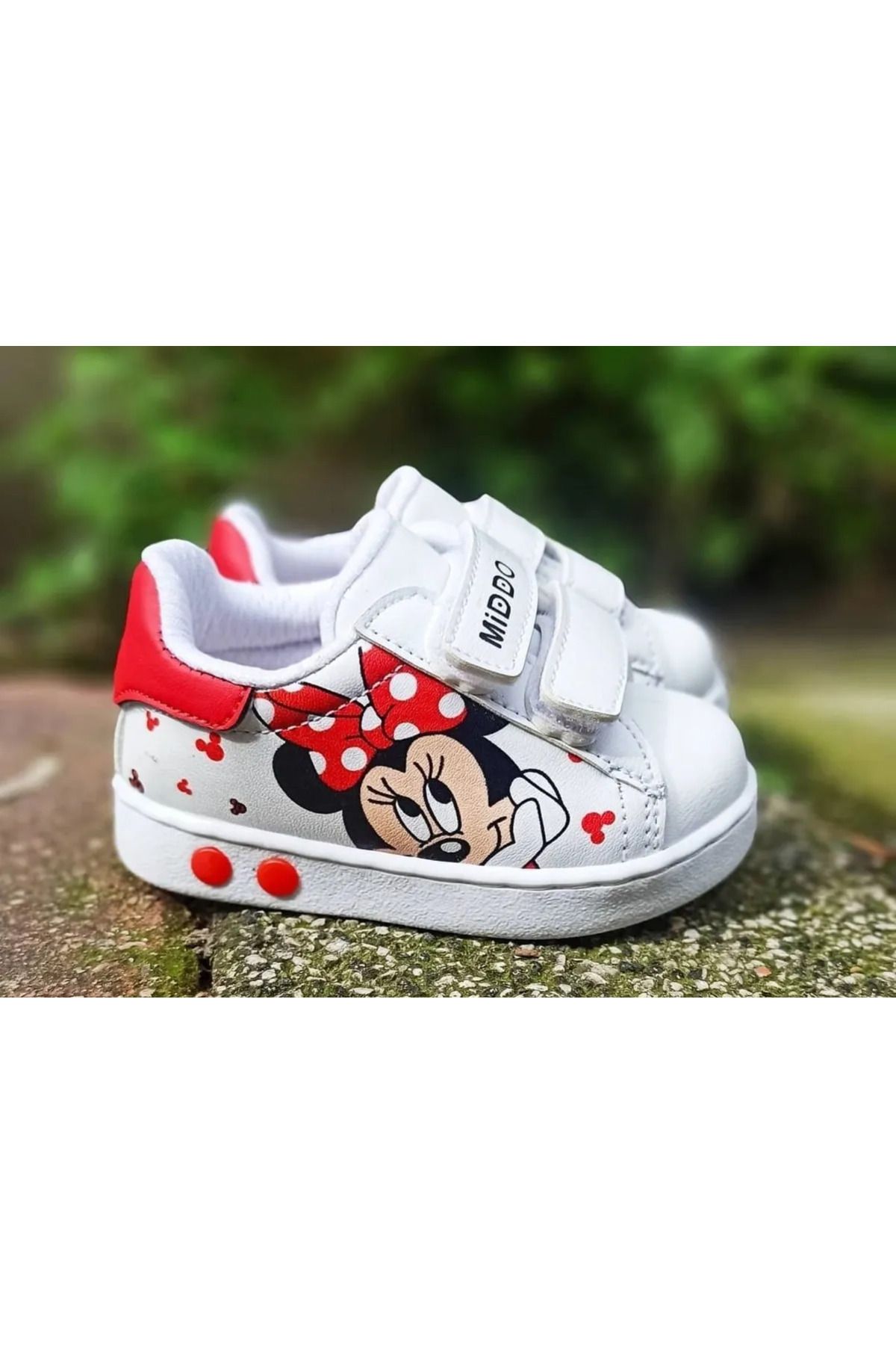 babelia Kırmızı Mickey Mouse Işıklı Spor Ayakkabı